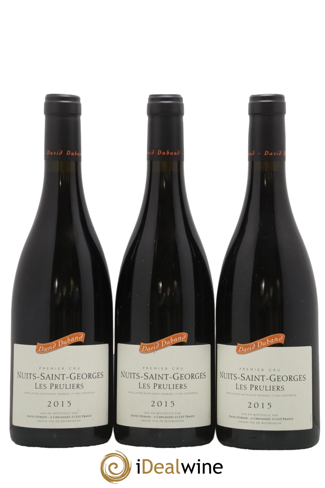 Nuits-Saint-Georges 1er Cru Les Pruliers David Duband (Domaine) 2015 - Lotto di 3 bottiglie - 0