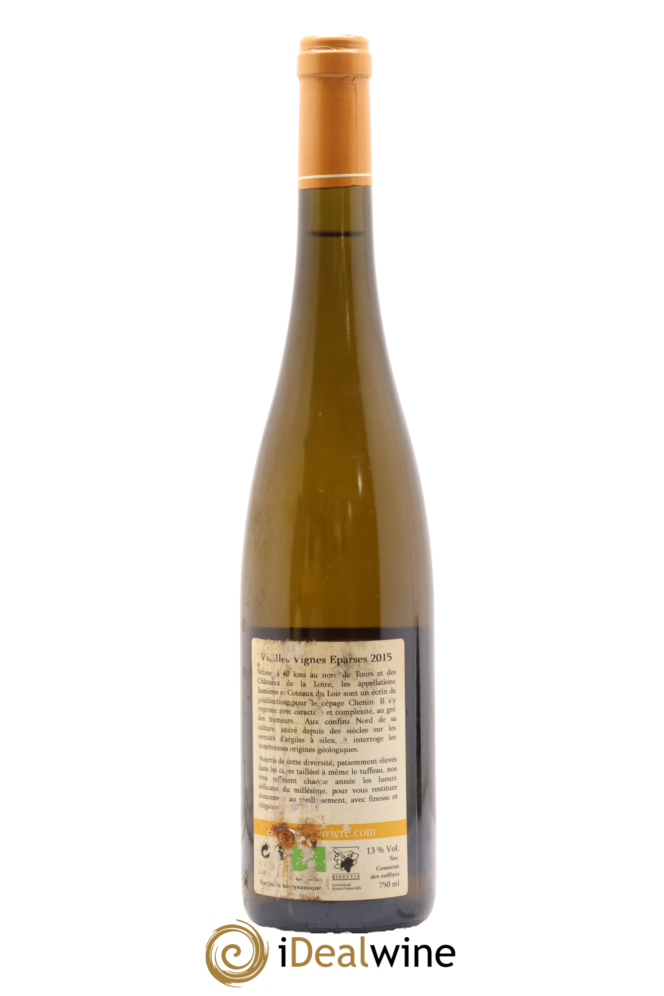Coteaux du Loir Vieilles Vignes Eparses Domaine de Bellivière 2015 - Lot de 1 bouteille - 1