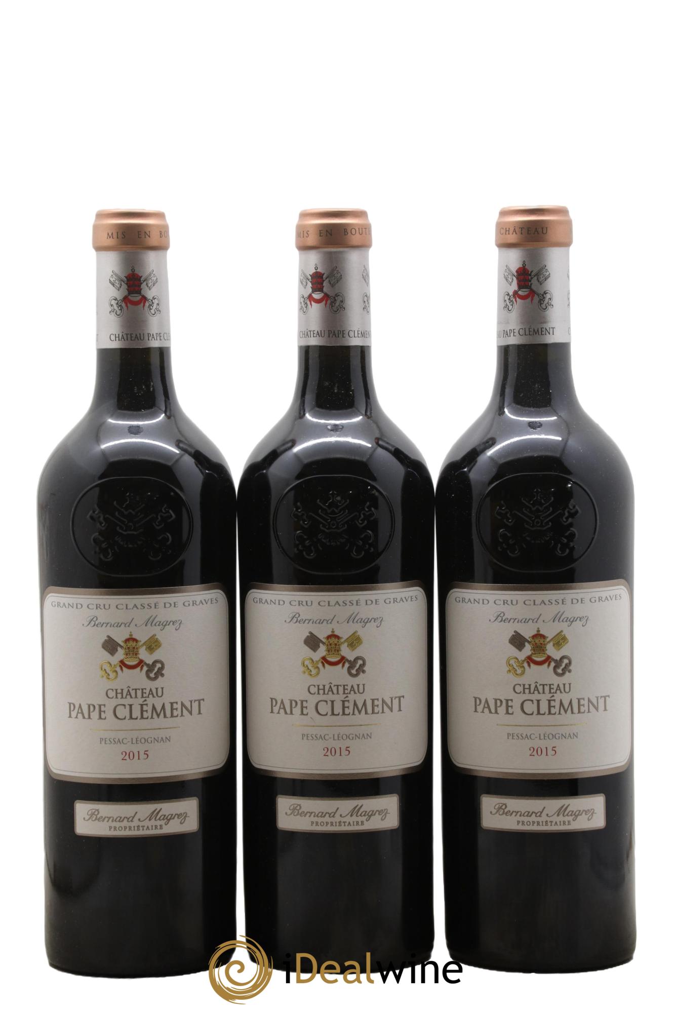 Château Pape Clément Cru Classé de Graves 2015 - Lot de 3 bouteilles - 0