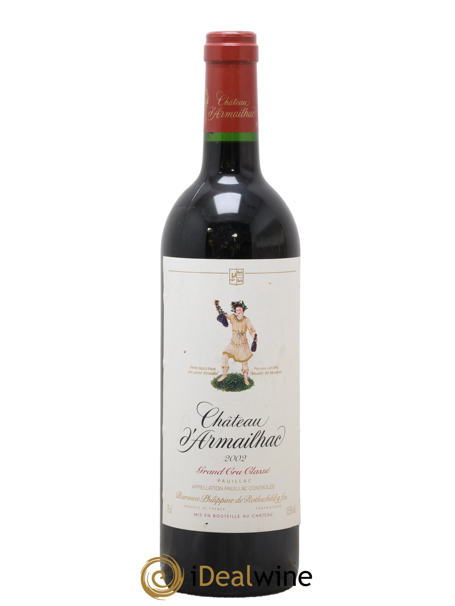 Château d' Armailhac - Mouton Baron(ne) Philippe 5ème Grand Cru Classé 2002 - Lot of 1 bottle - 0