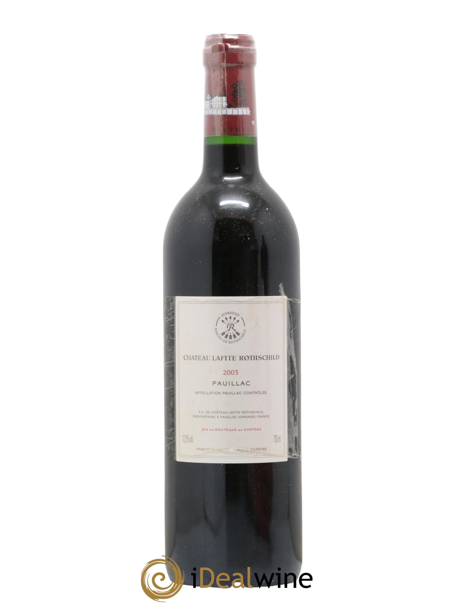 Château Lafite Rothschild 1er Grand Cru Classé 2003 - Lot de 1 bouteille - 1