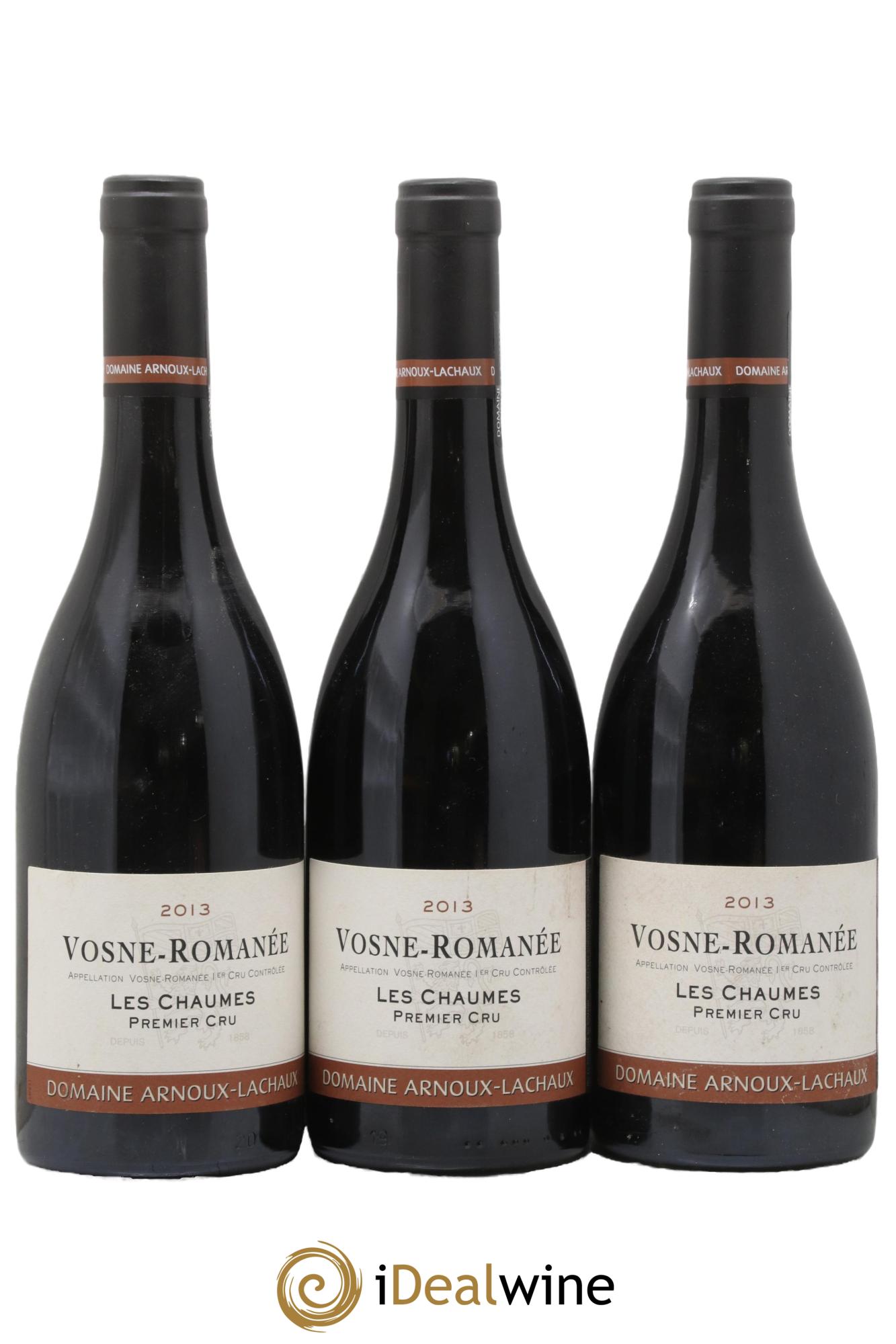 Vosne-Romanée 1er Cru Les Chaumes Arnoux-Lachaux (Domaine) 2013 - Lot of 3 bottles - 0