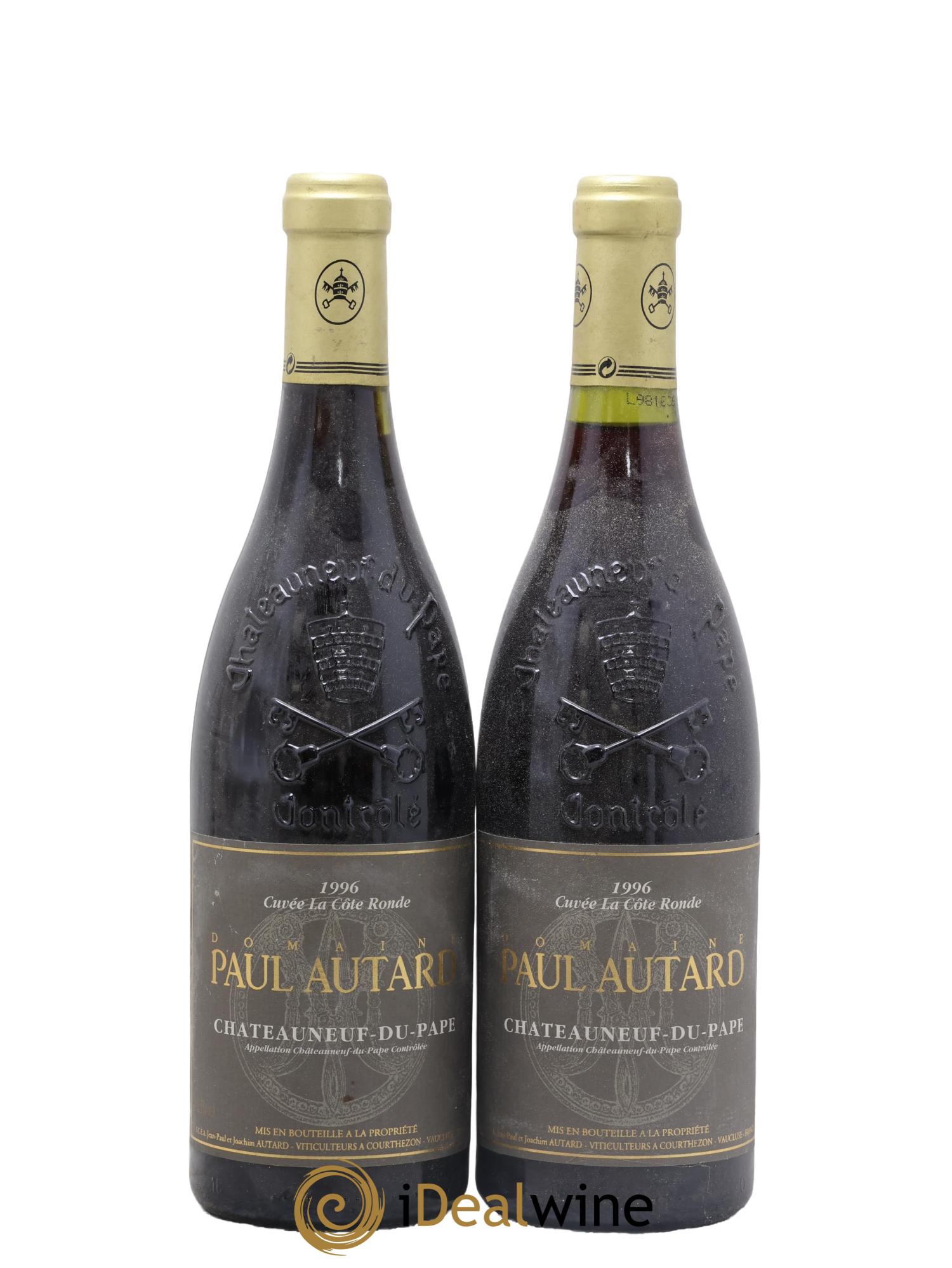 Châteauneuf-du-Pape Domaine Paul Autard La Côte Ronde Jean-Paul Autard 1996 - Lotto di 2 bottiglie - 0
