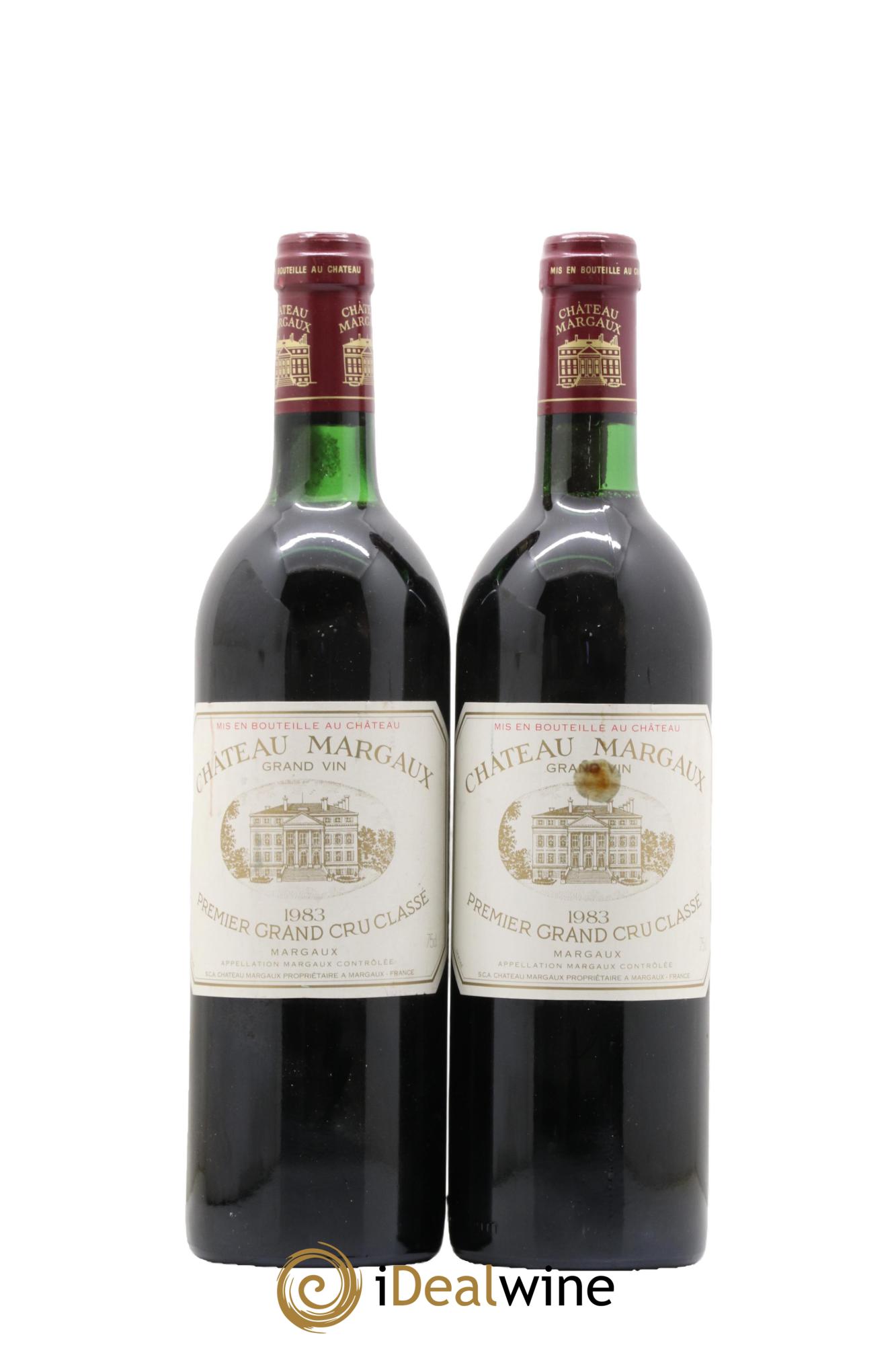 Château Margaux 1er Grand Cru Classé 1983 - Lot de 2 bouteilles - 0