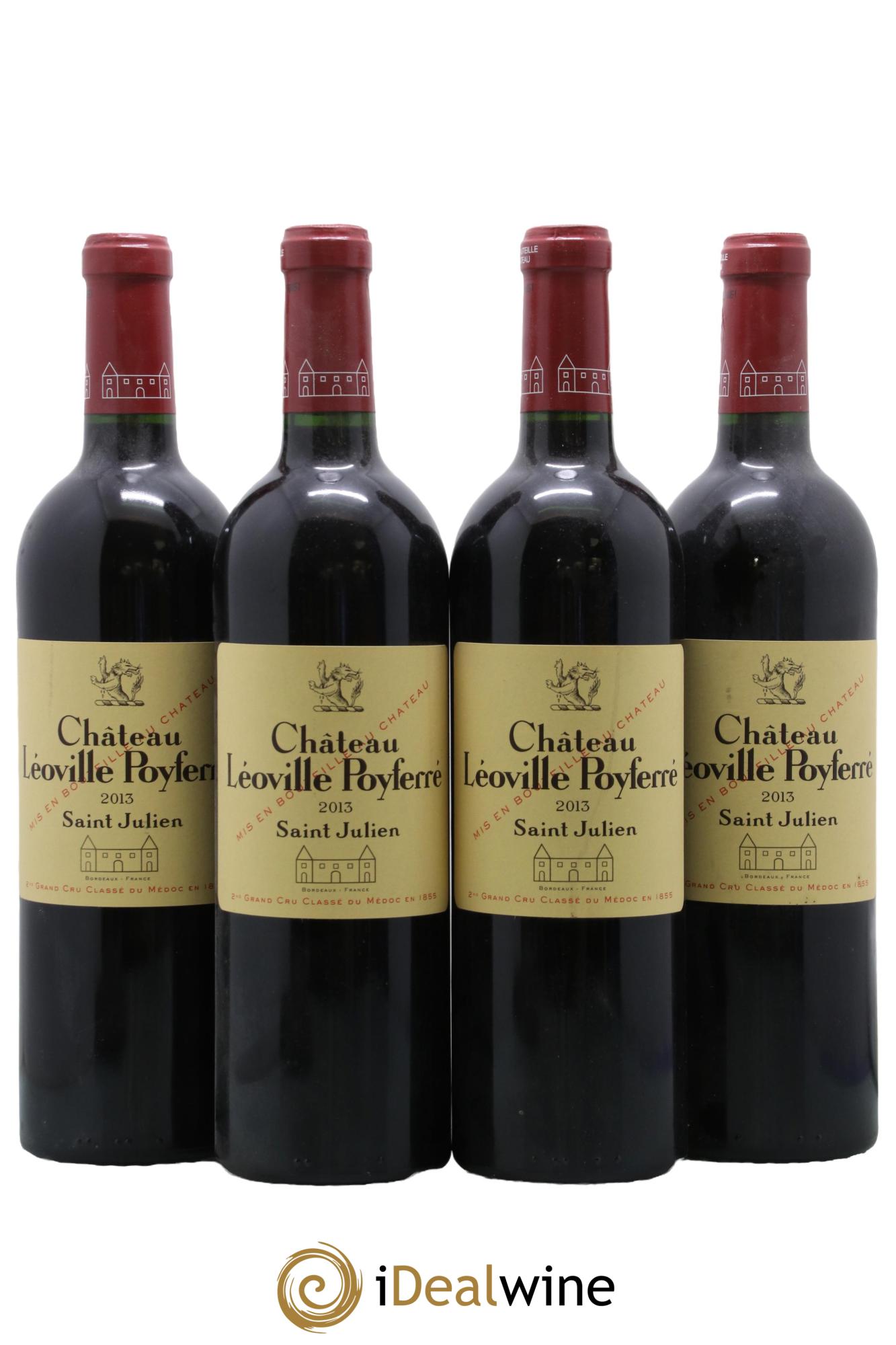 Château Léoville Poyferré 2ème Grand Cru Classé 2013 - Lot de 4 bouteilles - 0