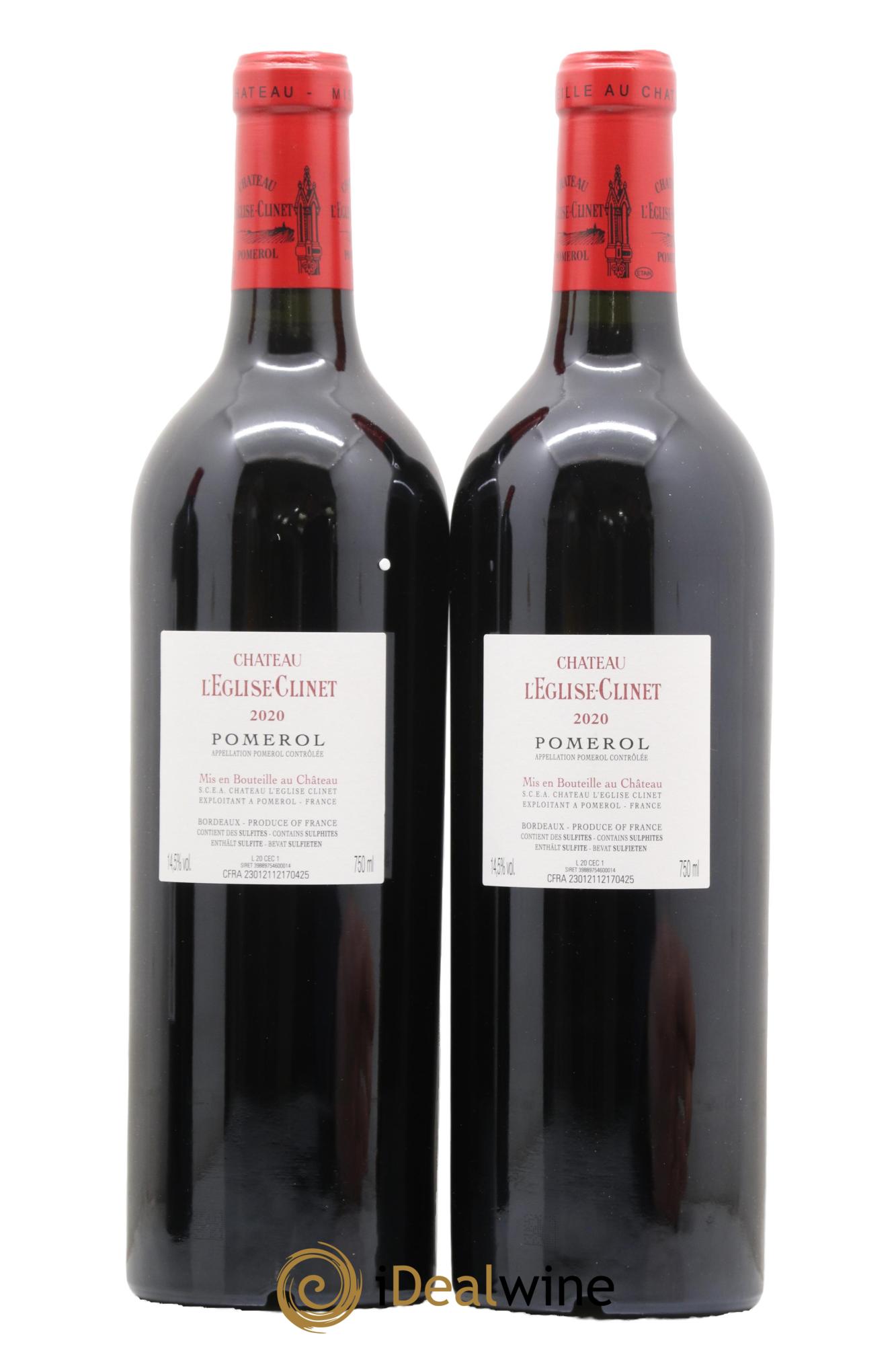 Château l' Église Clinet 2020 - Lot de 2 bouteilles - 1
