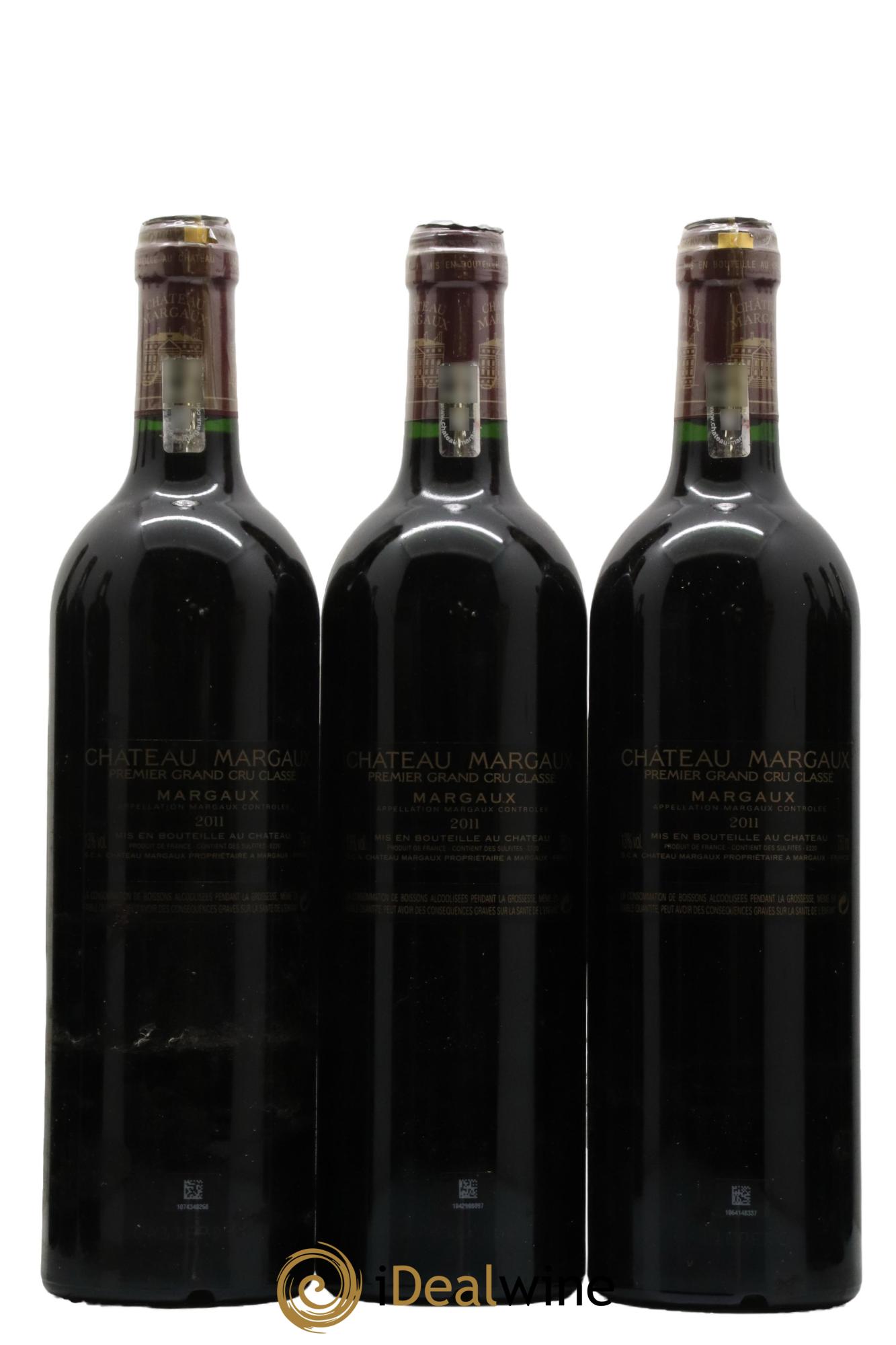 Château Margaux 1er Grand Cru Classé 2011 - Lot de 12 bouteilles - 6