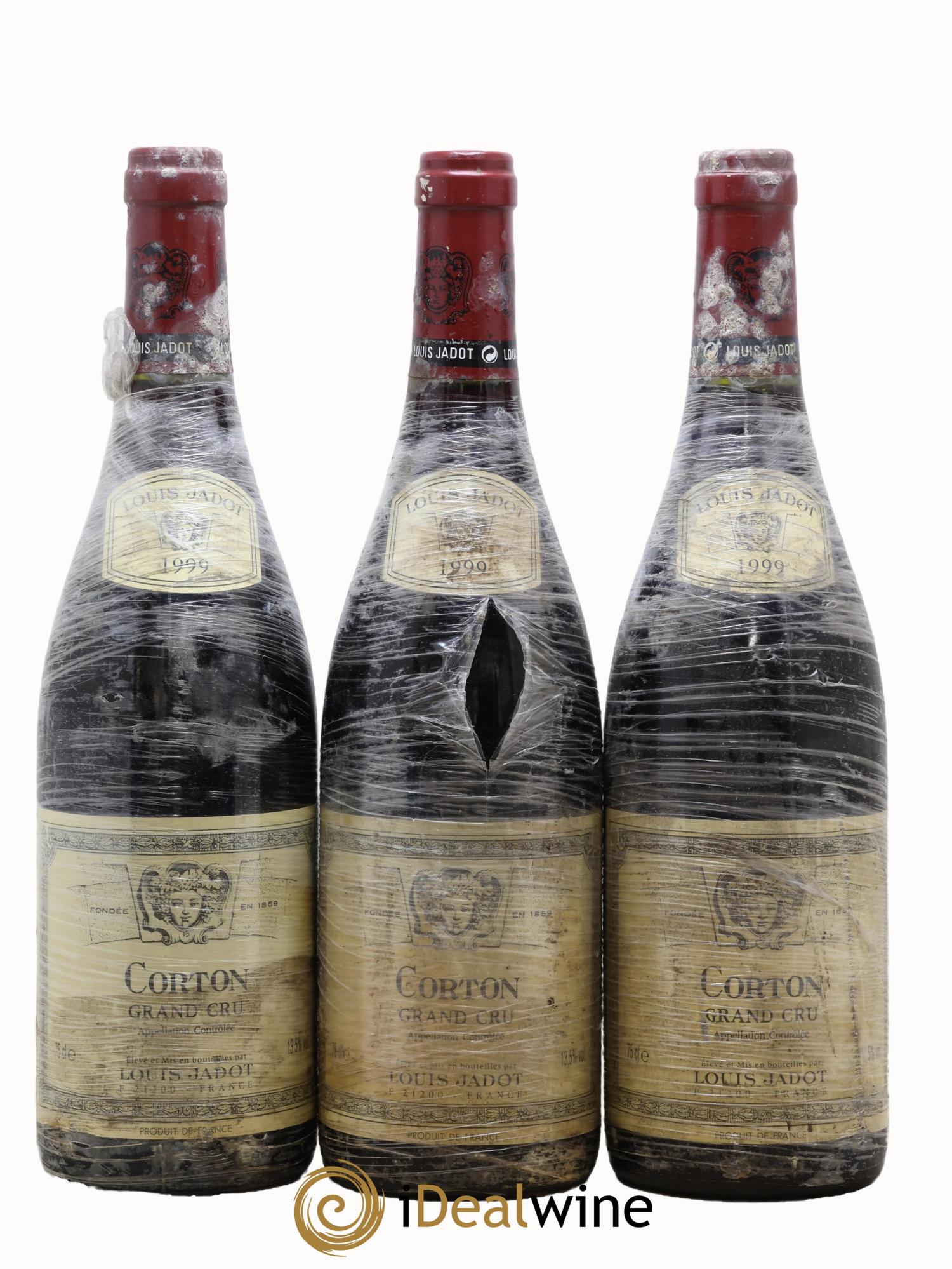Corton Grand Cru Louis Jadot 1999 - Posten von 3 Flaschen - 0