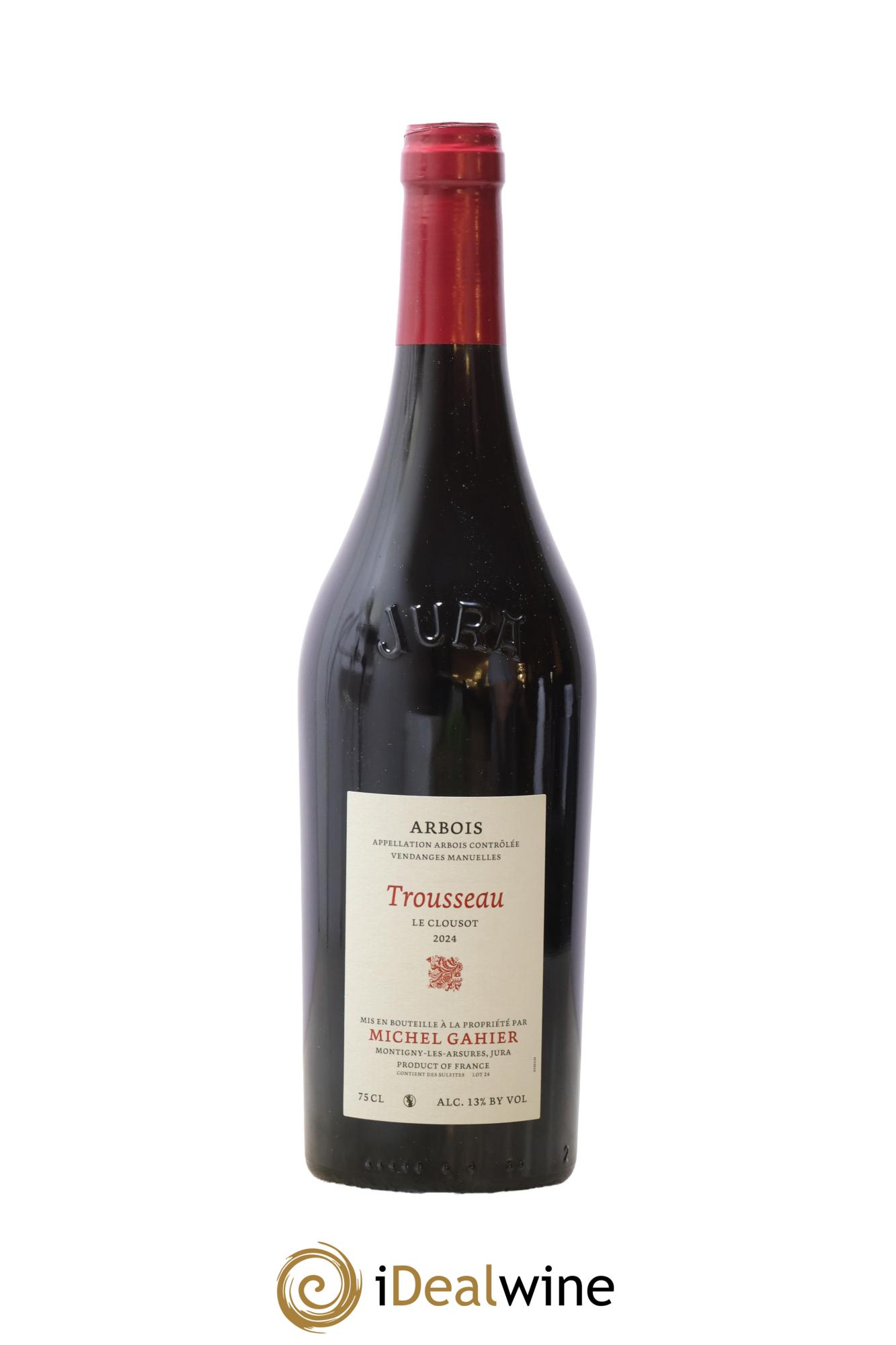 Arbois Trousseau Le Clousot Michel Gahier 2024 - Posten von 1 Flasche - 0
