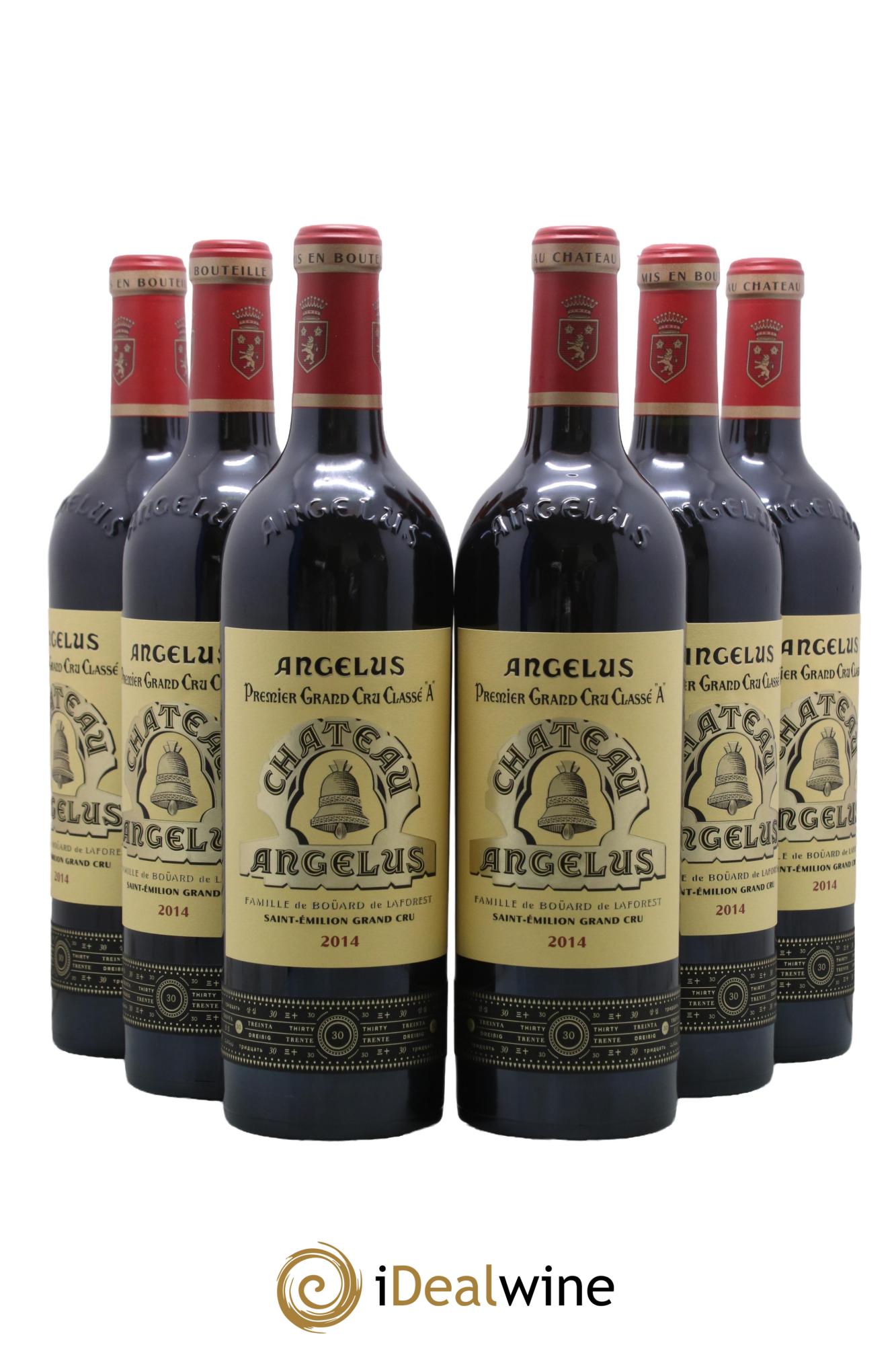 Château Angélus 1er Grand Cru Classé A 2014 - Lot of 6 bottles - 0