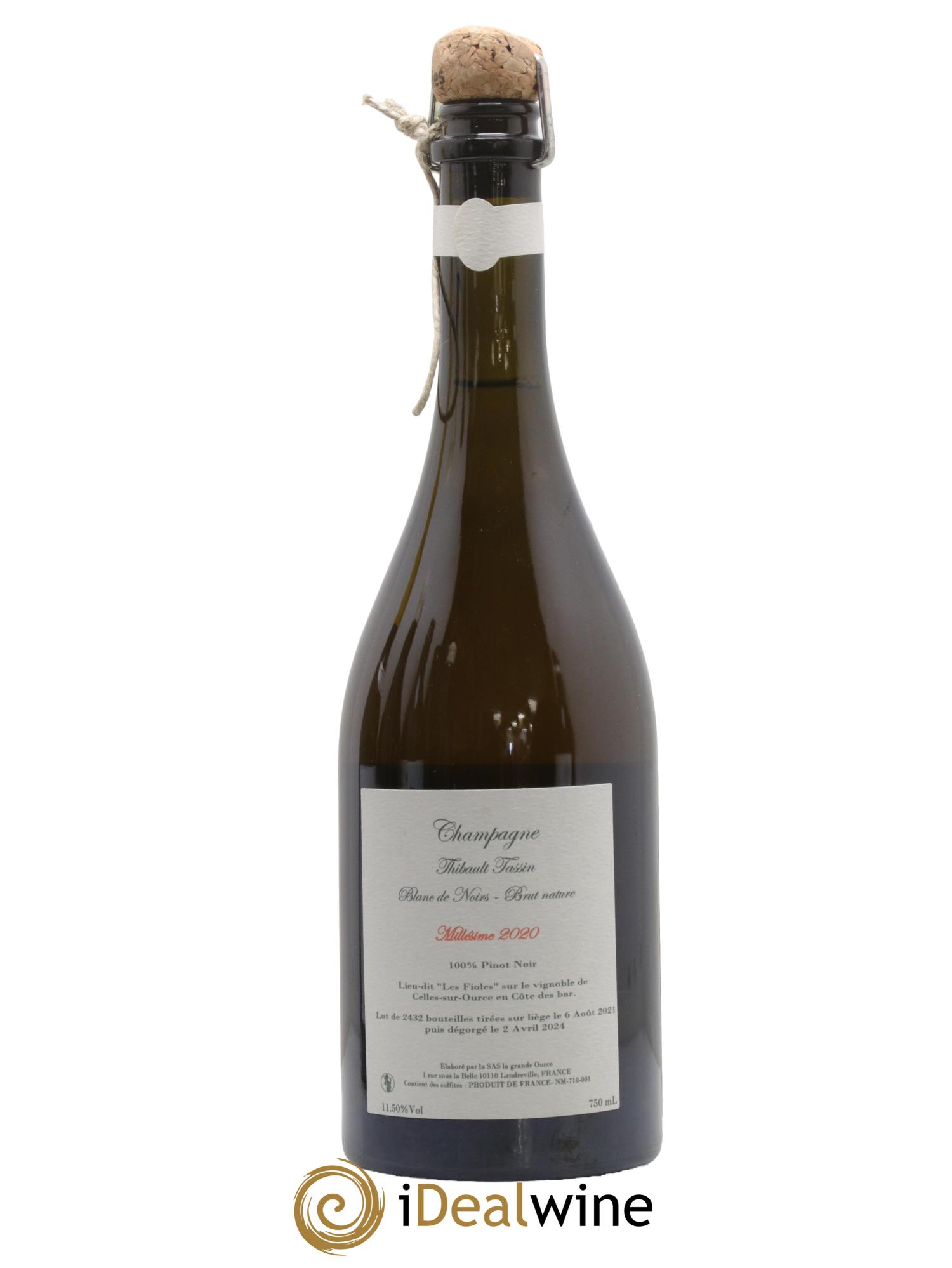 Champagne Les Fioles Thibault Tassin 2020 - Lotto di 1 bottiglia - 1