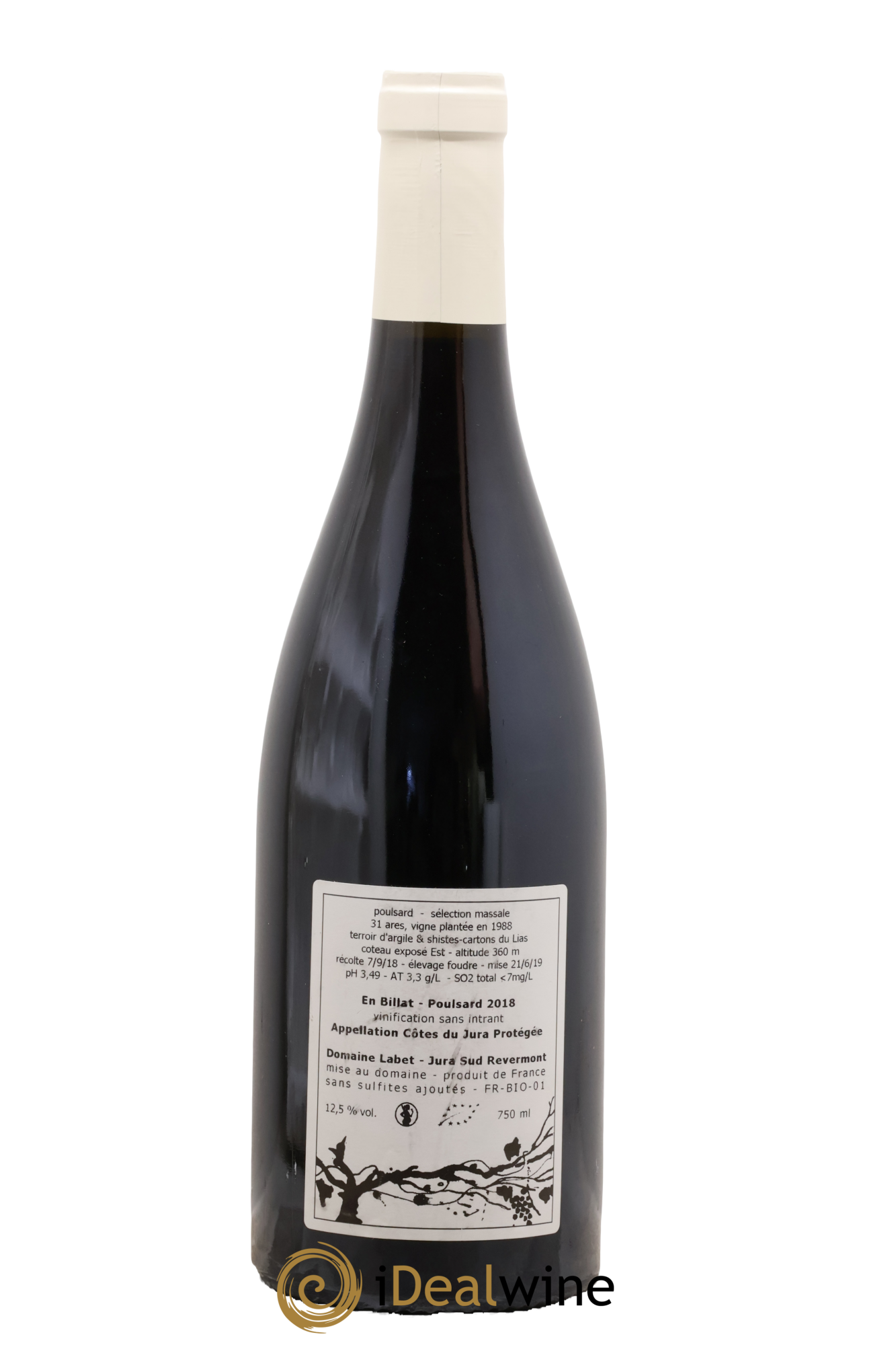 Côtes du Jura Poulsard En Billat Romain - Julien  - Charline Labet 2018 - Lot de 1 bouteille - 1
