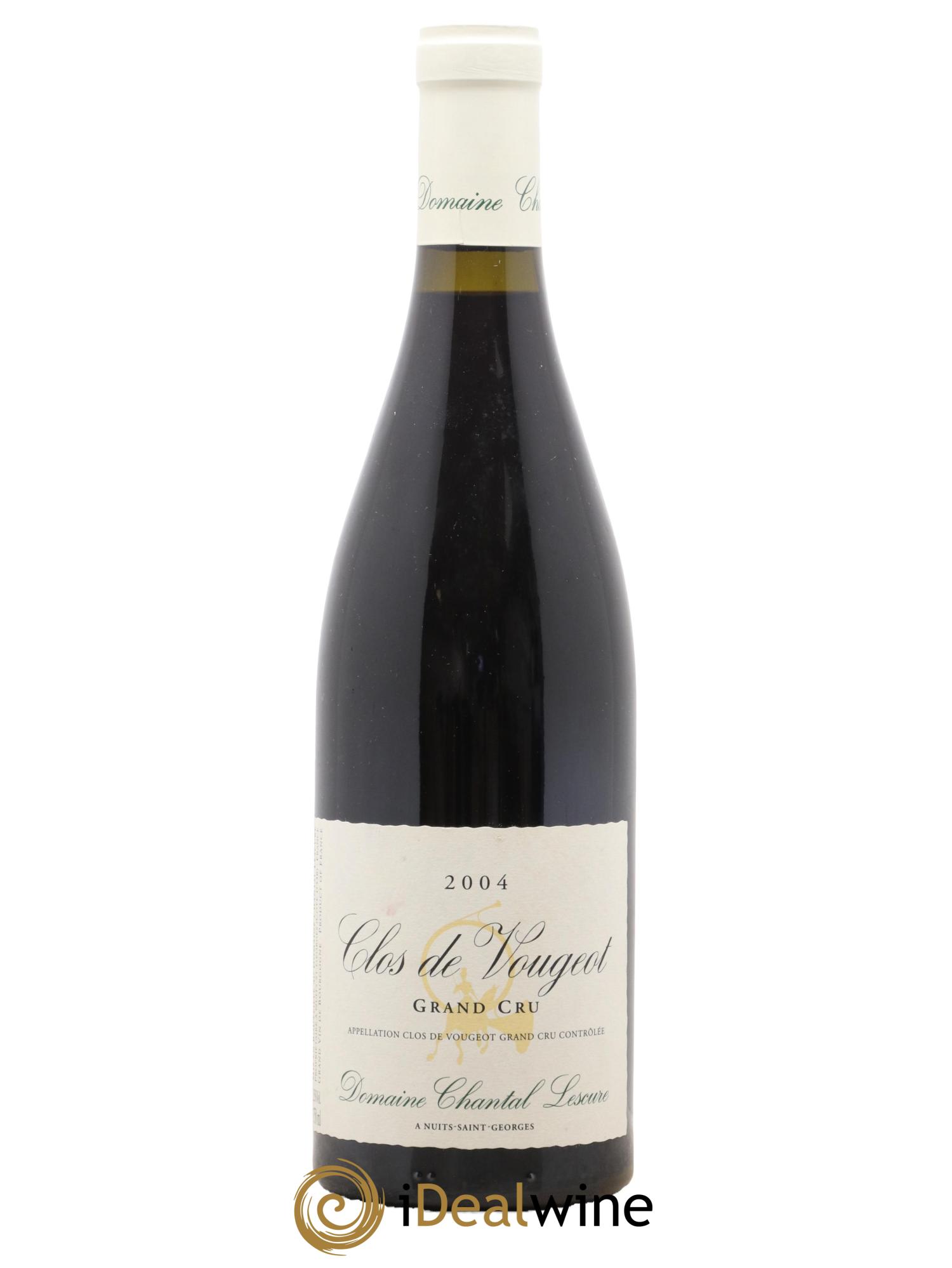 Clos de Vougeot Grand Cru Chantal Lescure  2004 - Lot de 1 bouteille - 0