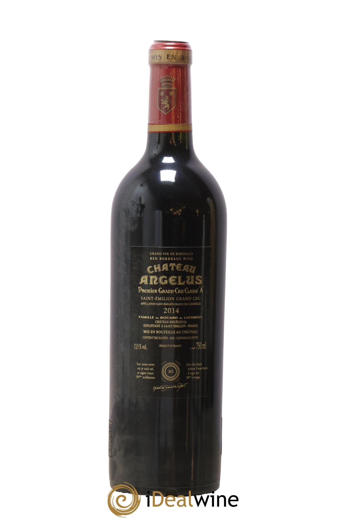 Château Angélus 1er Grand Cru Classé A 2014 - Lot of 1 bottle - 1