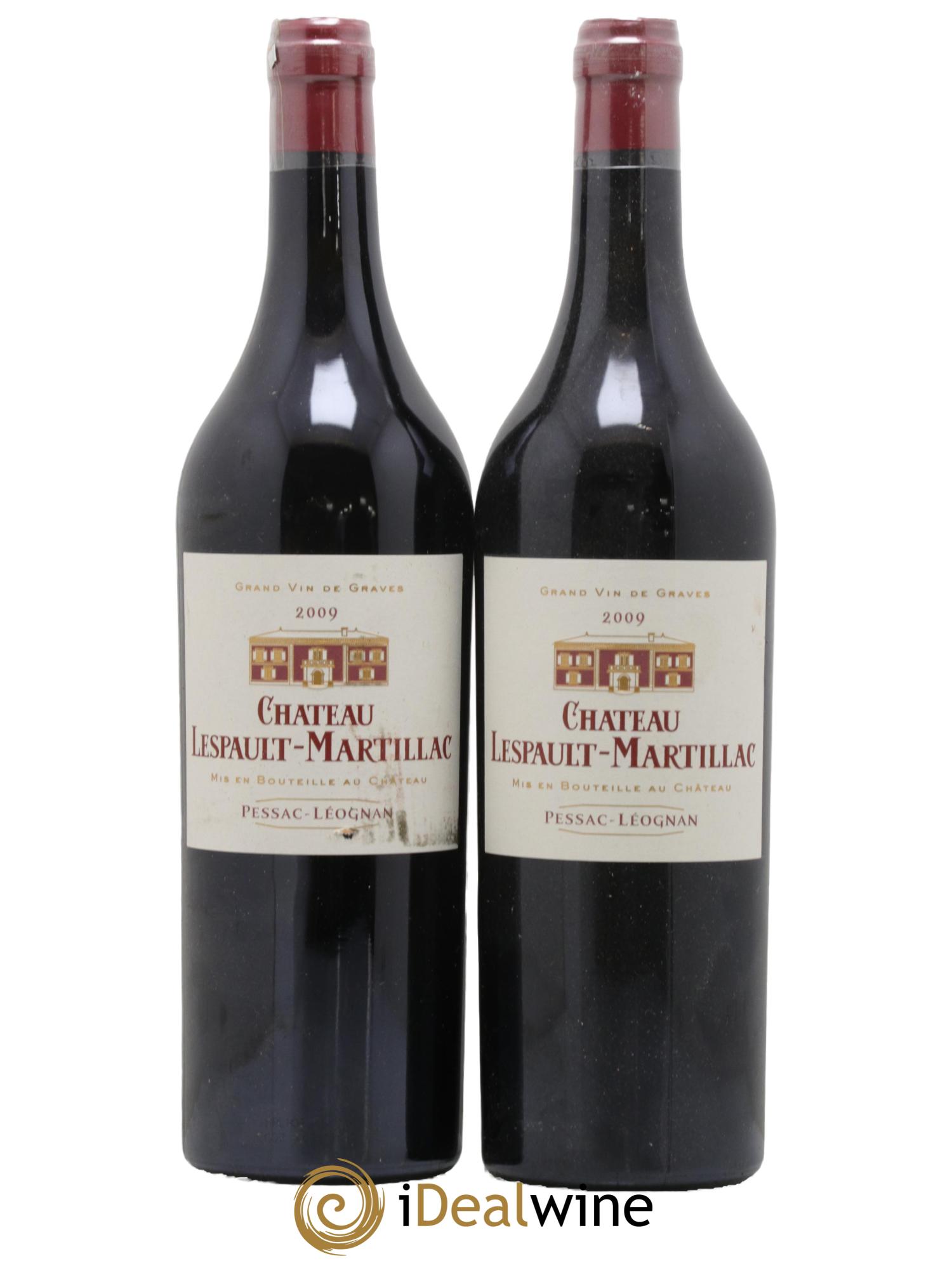 Château Lespault-Martillac 2009 - Lot de 2 bouteilles - 0