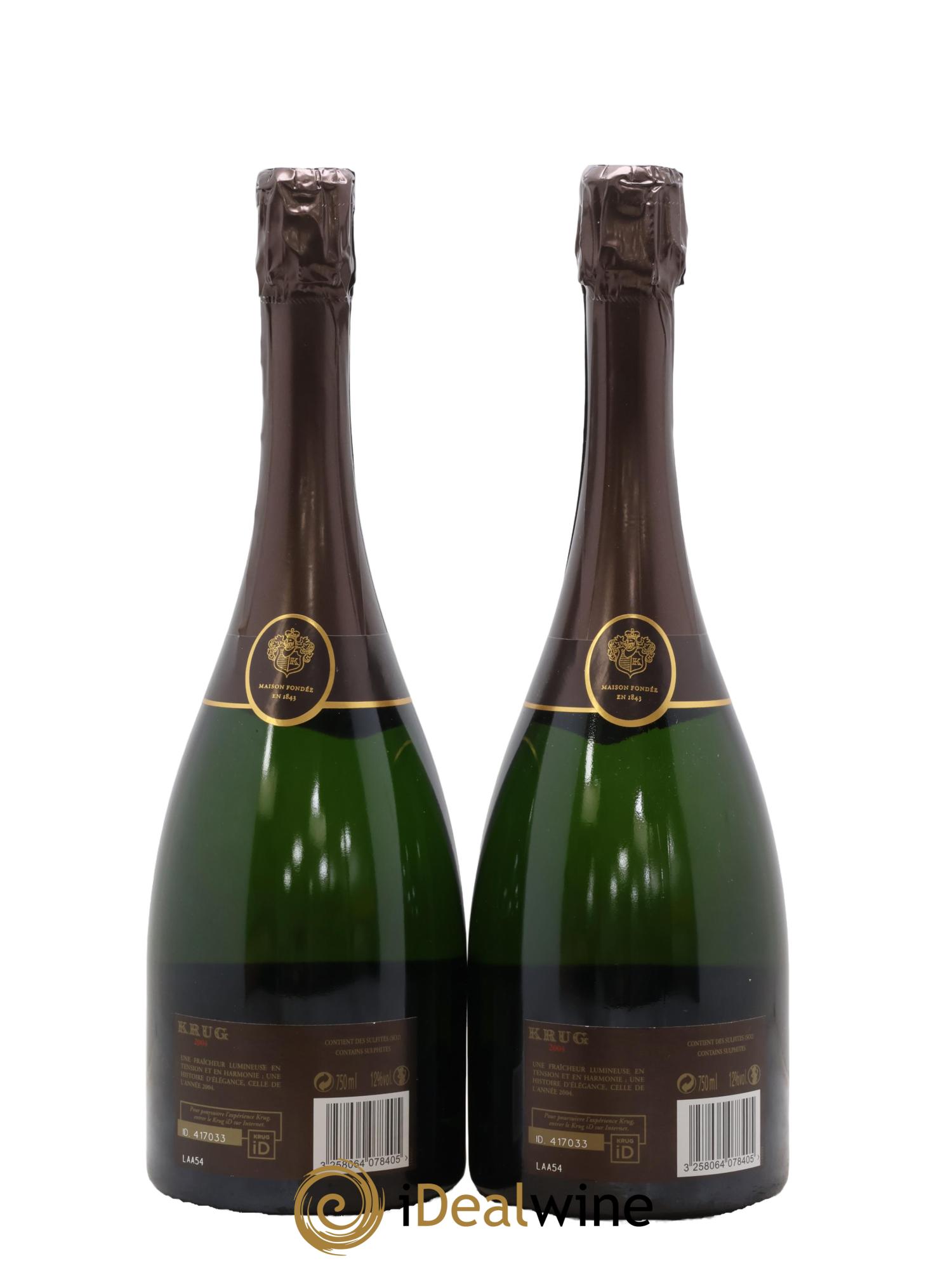 Vintage Krug 2004 - Lot de 2 bouteilles - 1