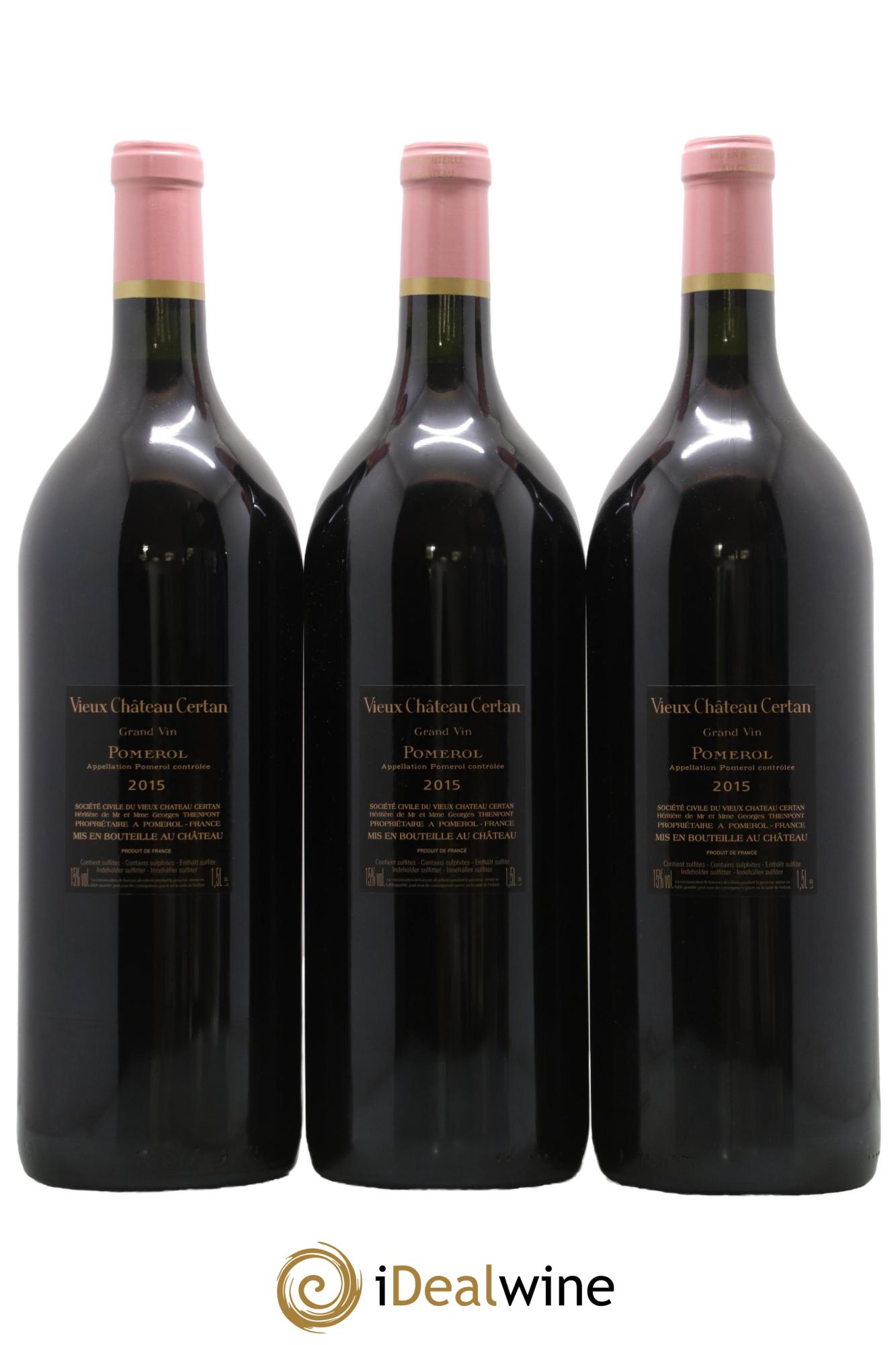 Vieux Château Certan 2015 - Lotto di 3 magnum - 1