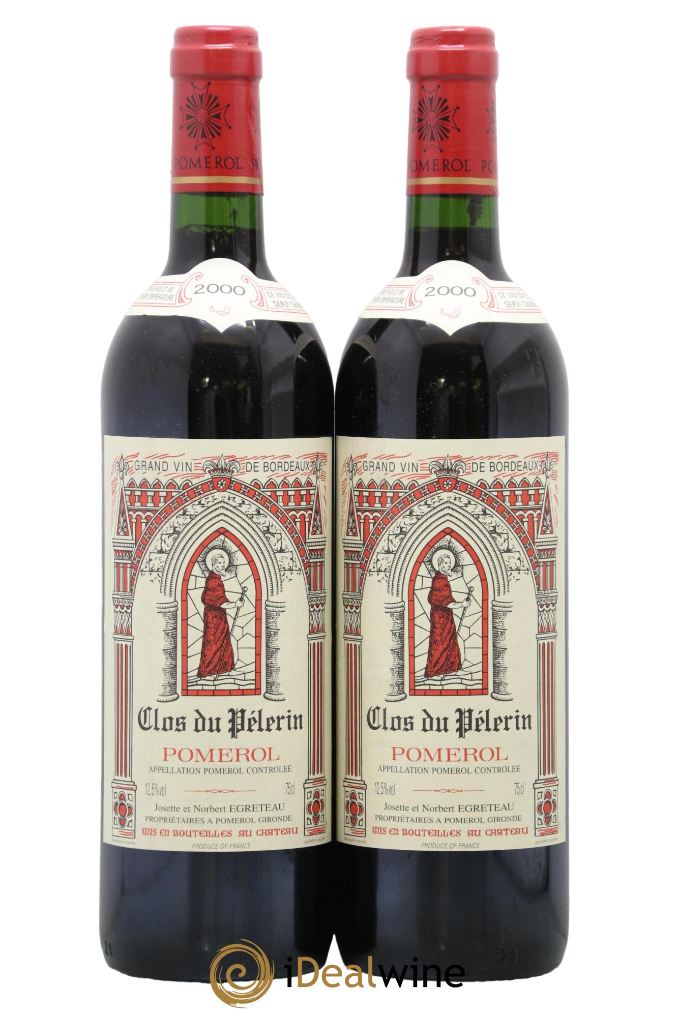 Clos du Pèlerin 2000 - Posten von 2 Flaschen - 0