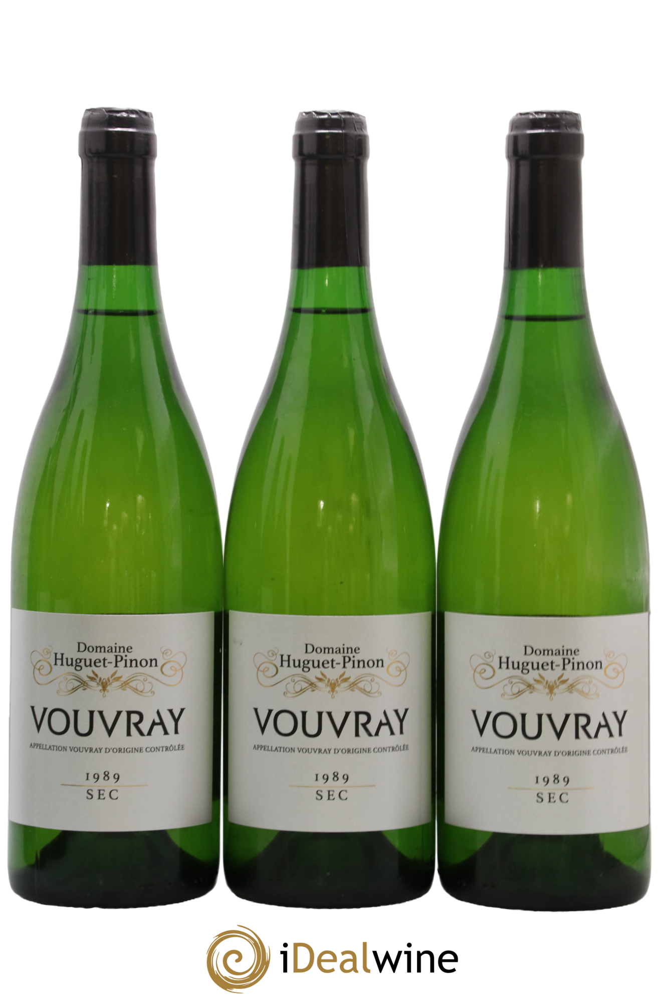 Vouvray Huguet-Pinon 1989 - Lot de 3 bouteilles - 0