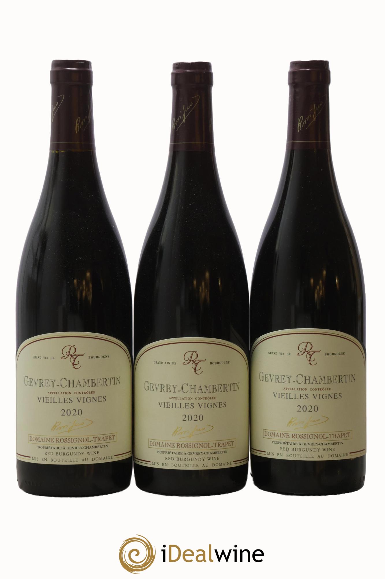 Gevrey-Chambertin Vieilles vignes Rossignol-Trapet (Domaine) 2020 - Lot de 3 bouteilles - 0