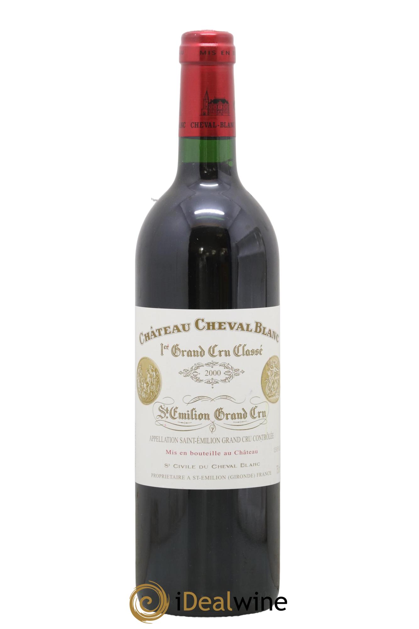 Château Cheval Blanc 1er Grand Cru Classé A 2000 - Lot de 1 bouteille - 0