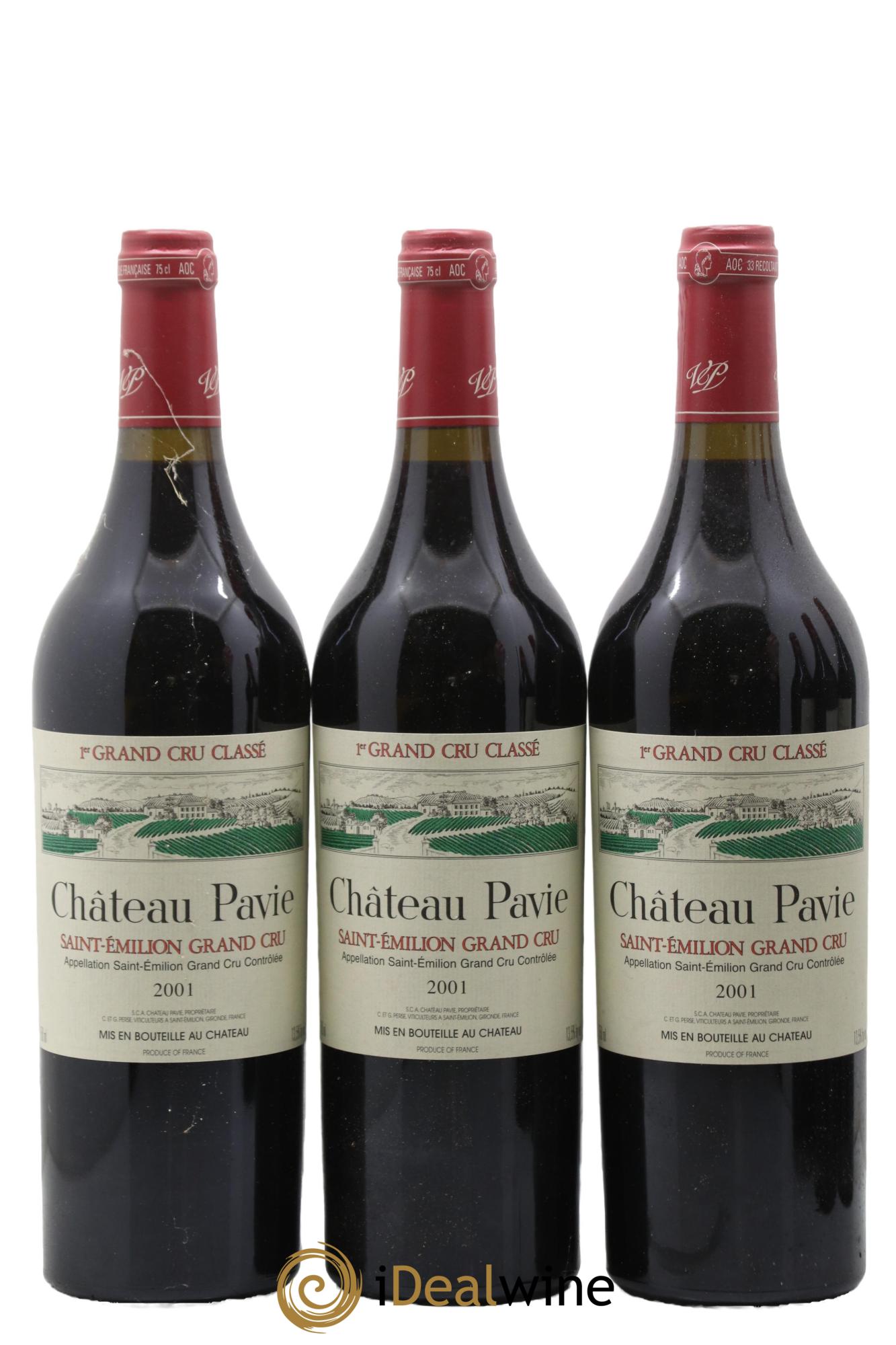 Château Pavie 1er Grand Cru Classé A 2001 - Posten von 12 Flaschen - 5