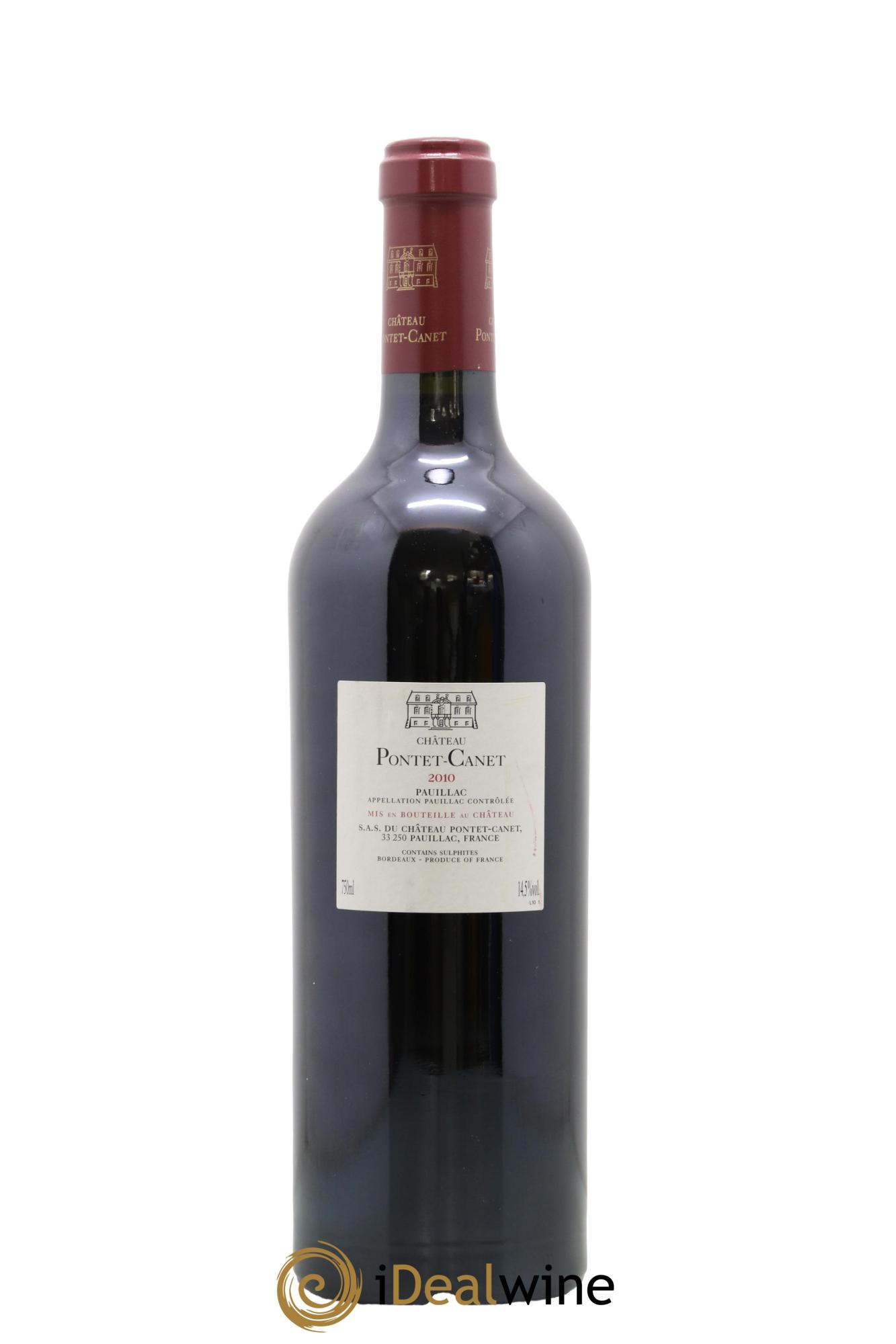 Château Pontet Canet 5ème Grand Cru Classé 2010 - Lot de 1 bouteille - 1