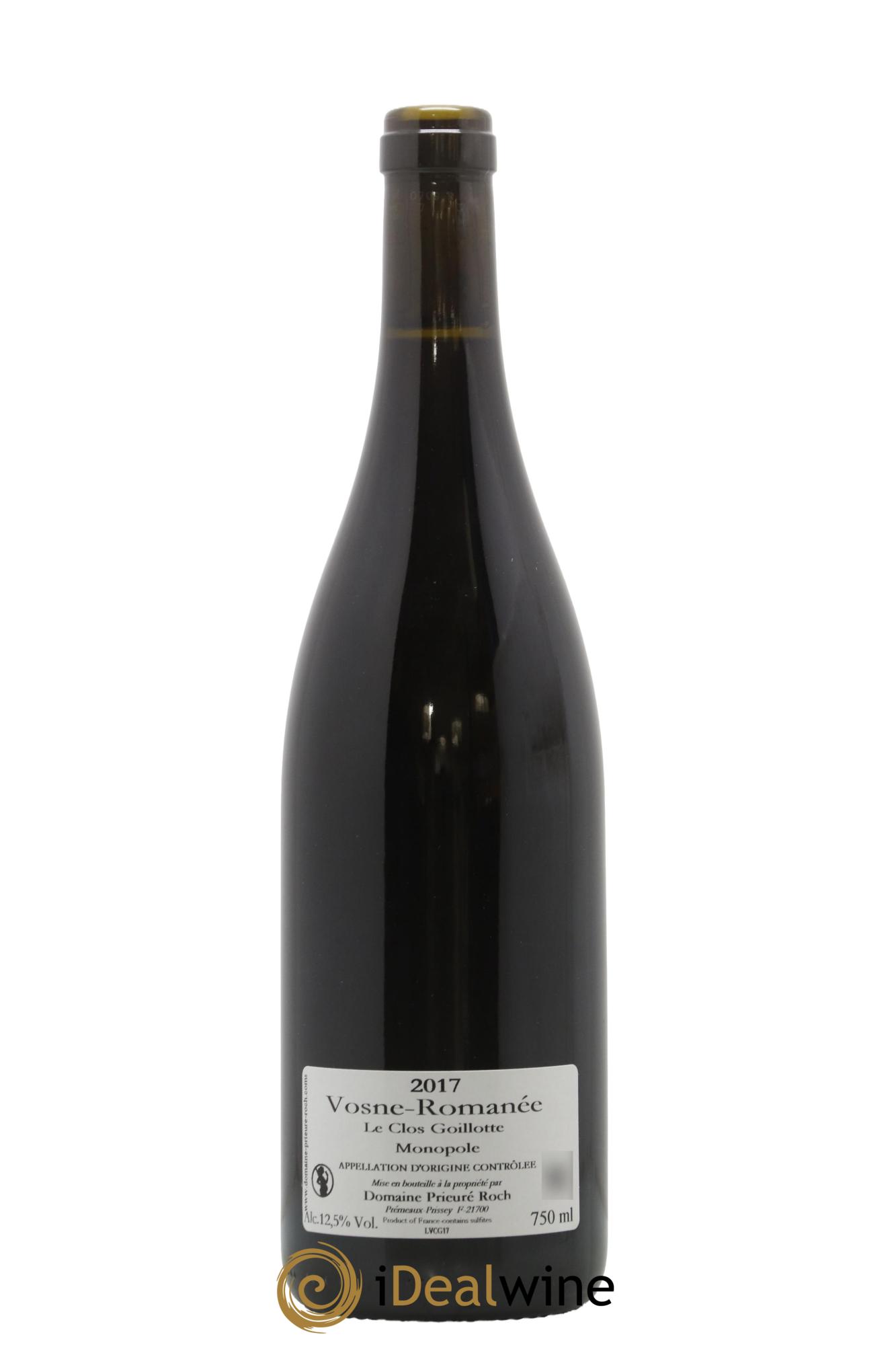 Vosne-Romanée Le Clos Goillotte Prieuré Roch 2017 - Lot of 1 bottle - 1