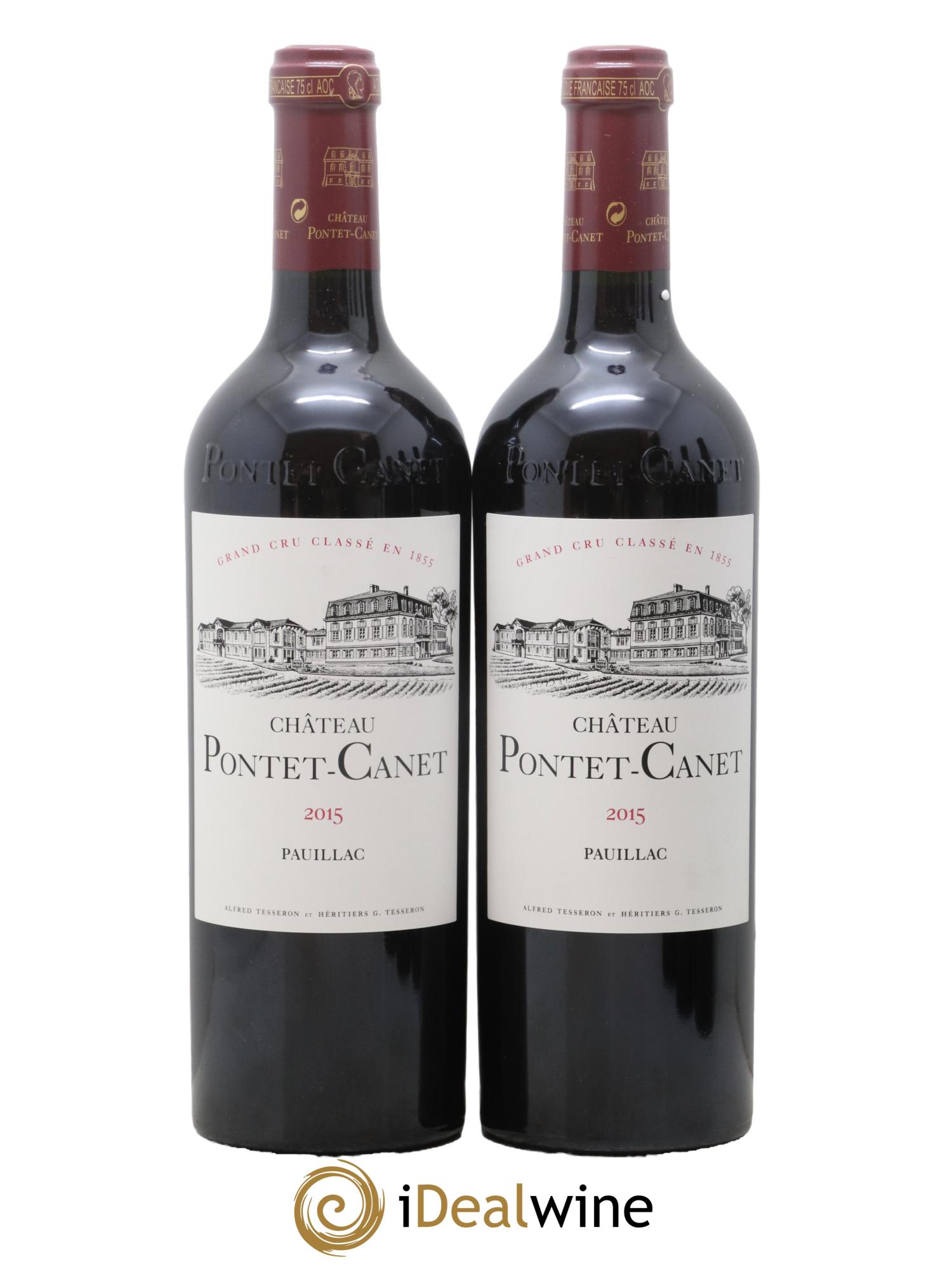 Château Pontet Canet 5ème Grand Cru Classé 2015 - Lot de 2 bouteilles - 0