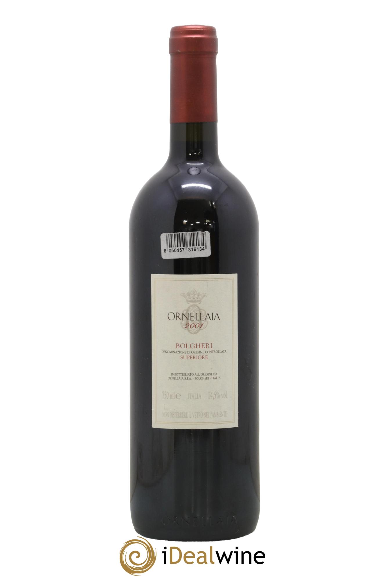 Bolgheri DOC Superiore Ornellaia Tenuta Dell'Ornellaia - Frescobaldi 2001 - Lot of 1 bottle - 1