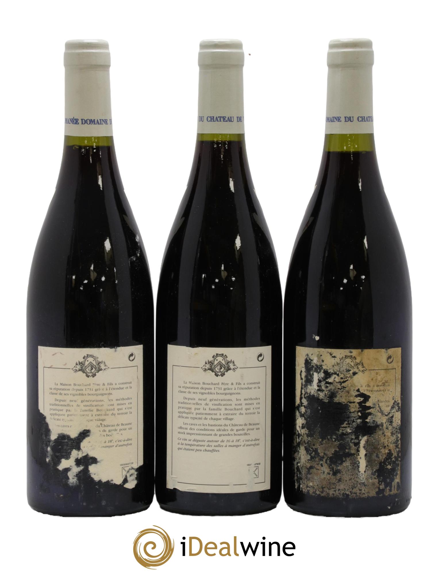 Vosne-Romanée 1er Cru Aux Reignots Ch. de Vosne-Romanée Comte Liger-Belair (Domaine du) Bouchard Père & Fils 1996 - Lot of 3 bottles - 1