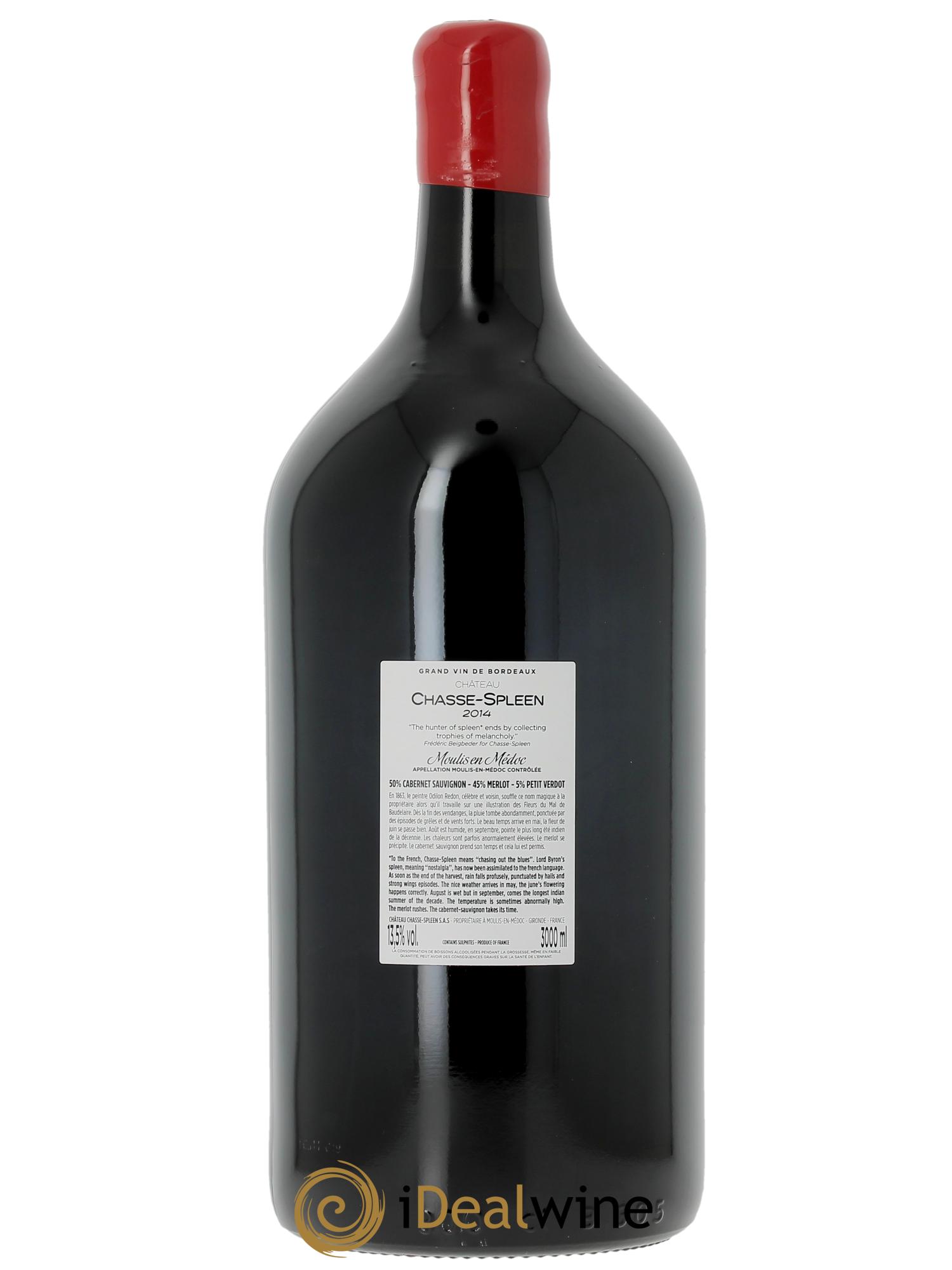 Château Chasse Spleen 2014 - Lotto di 1 jéroboam - 2