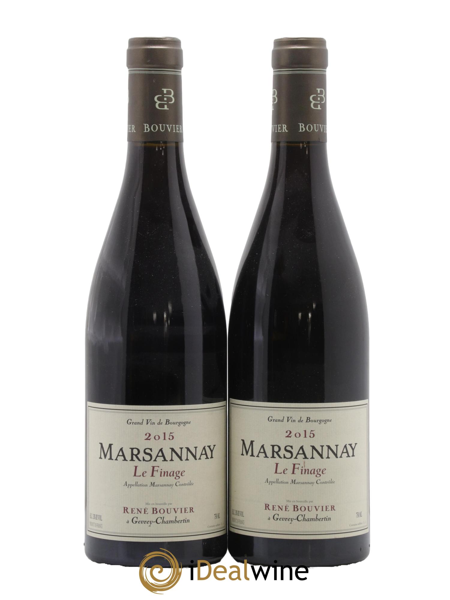 Marsannay Le Finage René Bouvier (Domaine) 2015 - Lot de 2 bouteilles - 0