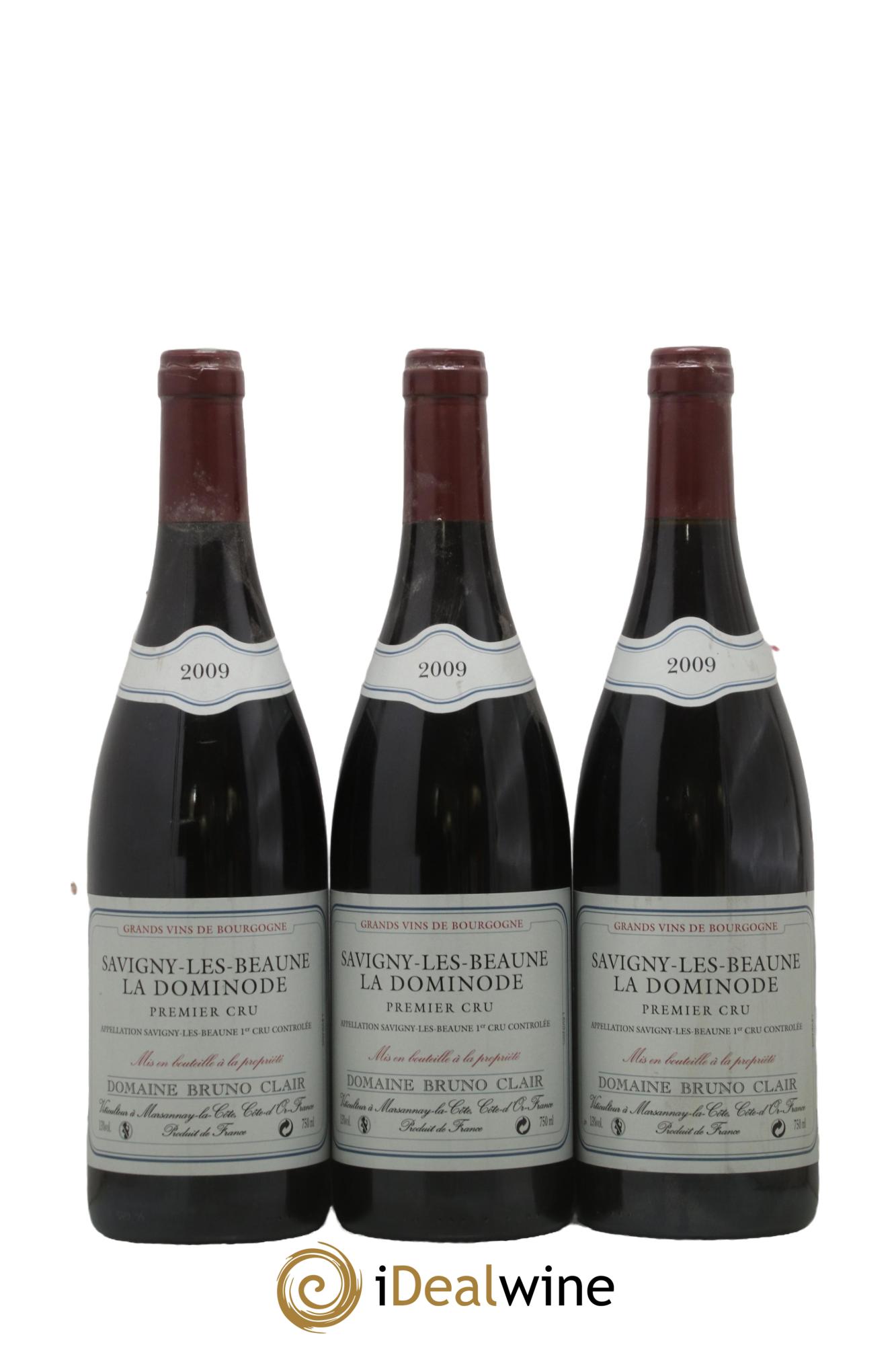 Savigny-lès-Beaune 1er Cru La Dominode Bruno Clair (Domaine) 2009 - Lot of 3 bottles - 0