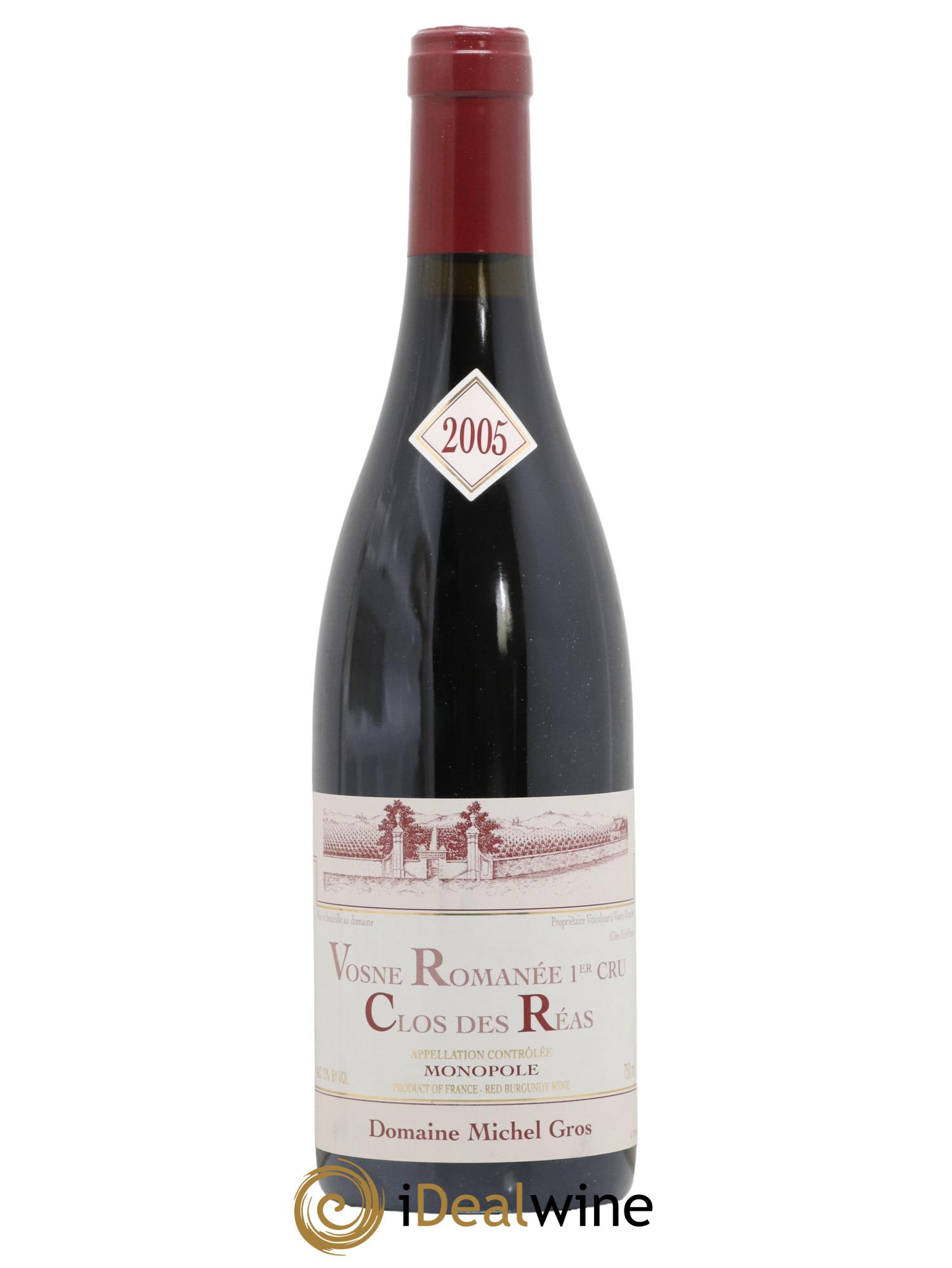 Vosne-Romanée 1er Cru Clos des Réas Michel Gros 2005 - Lot de 1 bouteille - 0