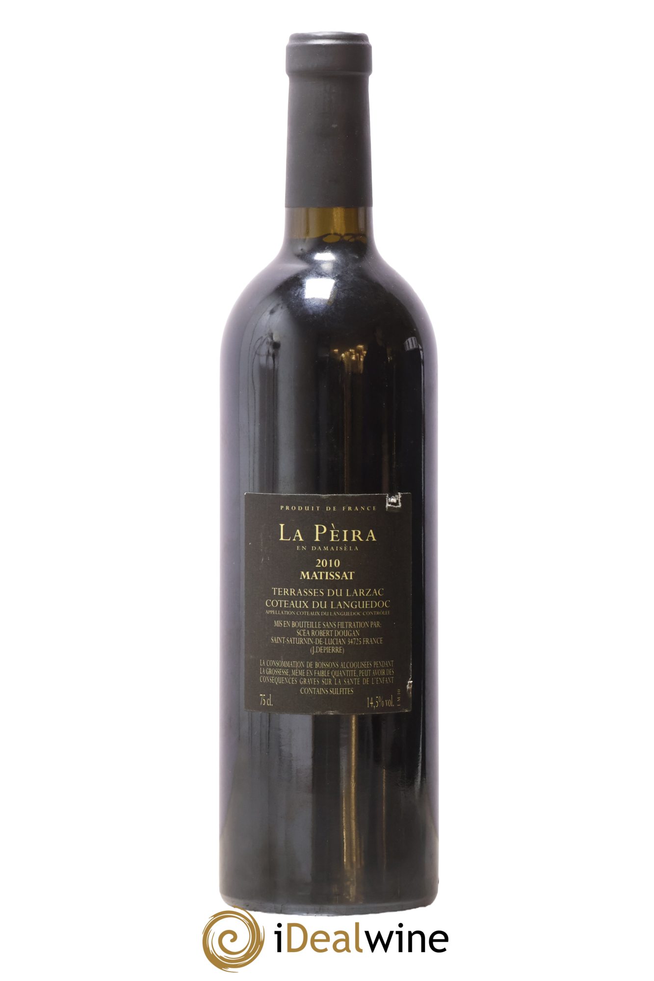 Terrasses du Larzac Domaine de La Pèira en Damaisèla Matissat Karine Ahton et Robert Dougan 2010 - Lot de 1 bouteille - 1