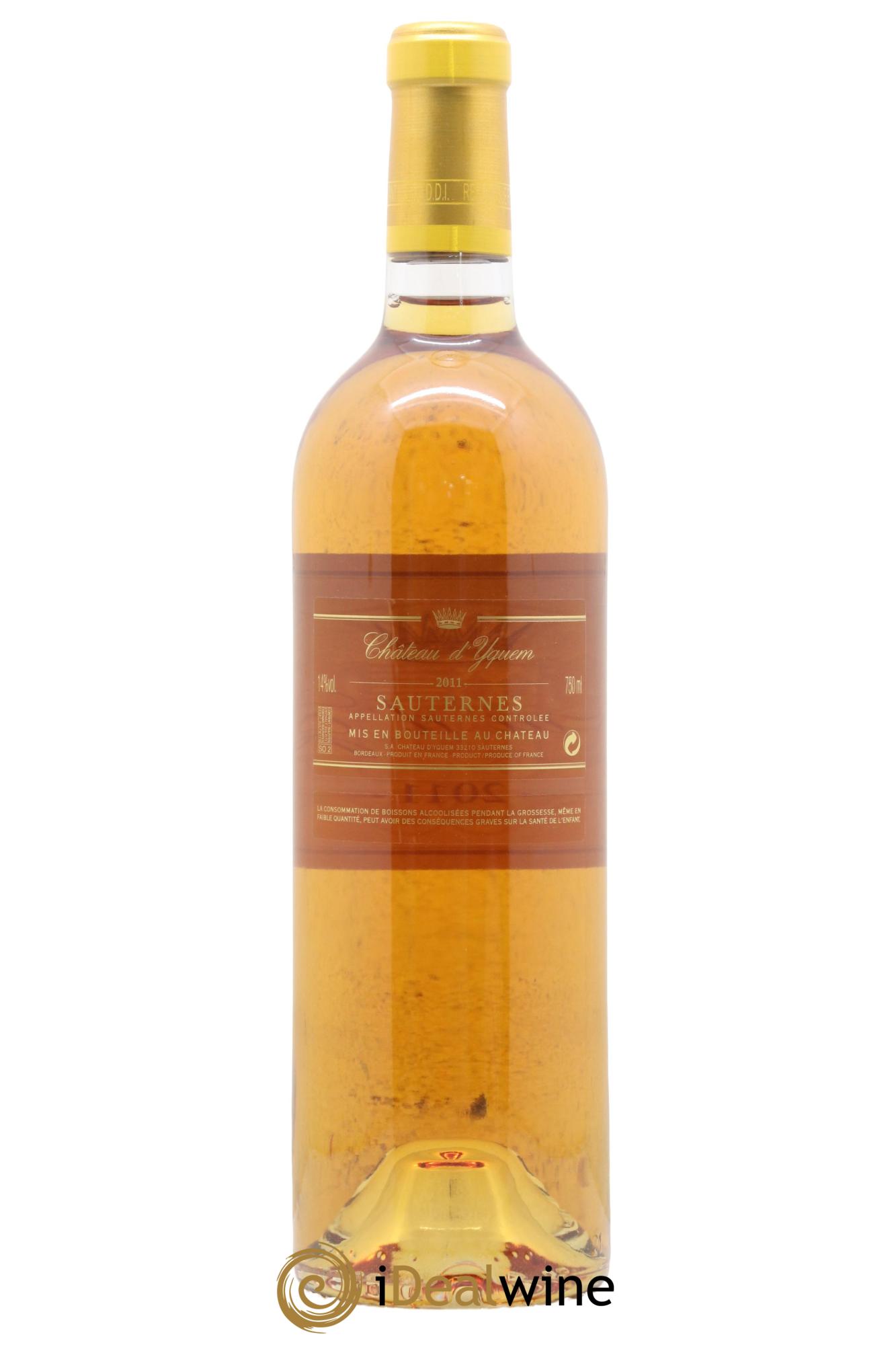 Château d' Yquem 1er Cru Classé Supérieur 2011 - Lot of 1 bottle - 1