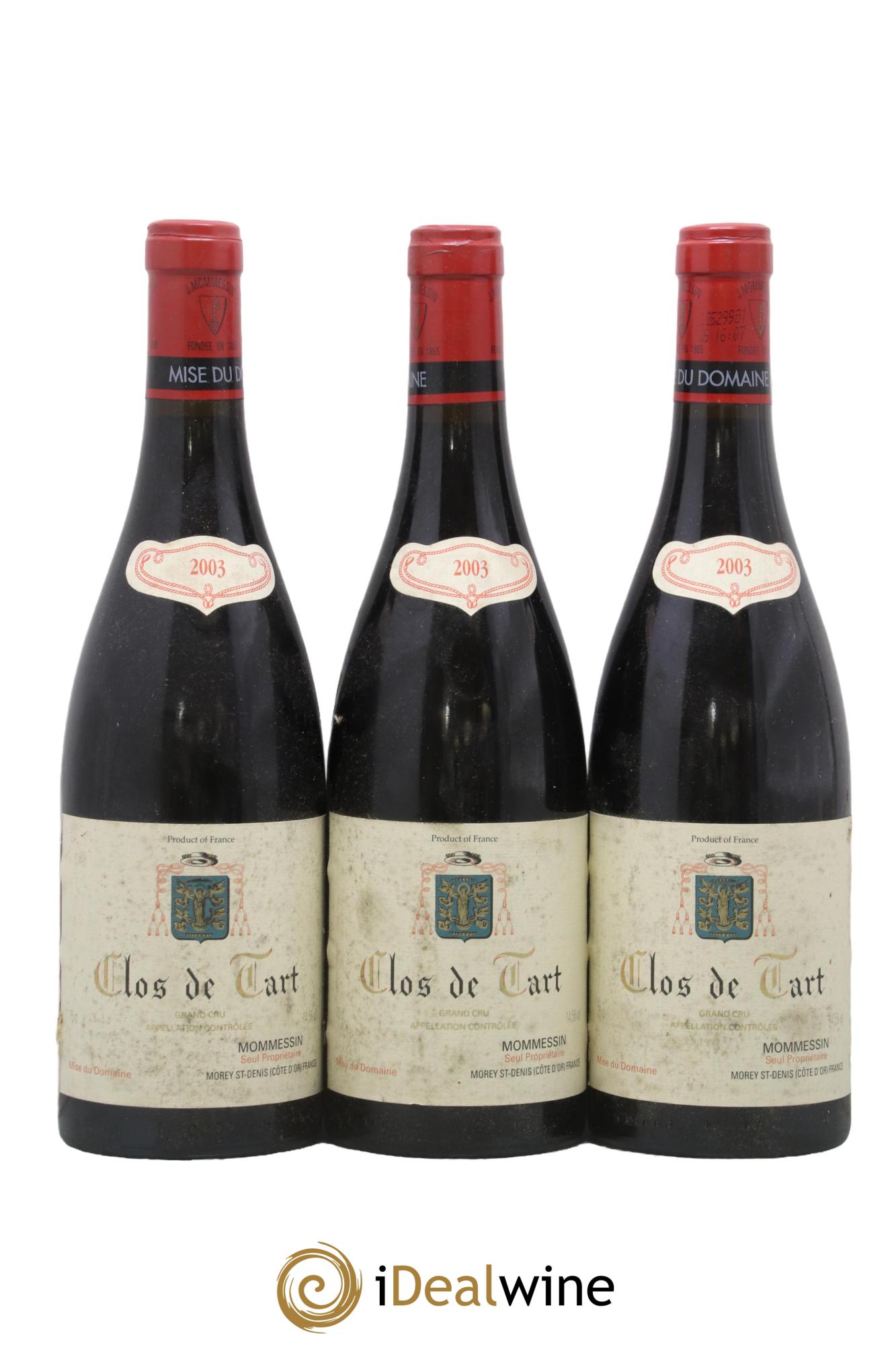Clos de Tart Grand Cru Clos de Tart 2003 - Lot of 3 bottles - 0