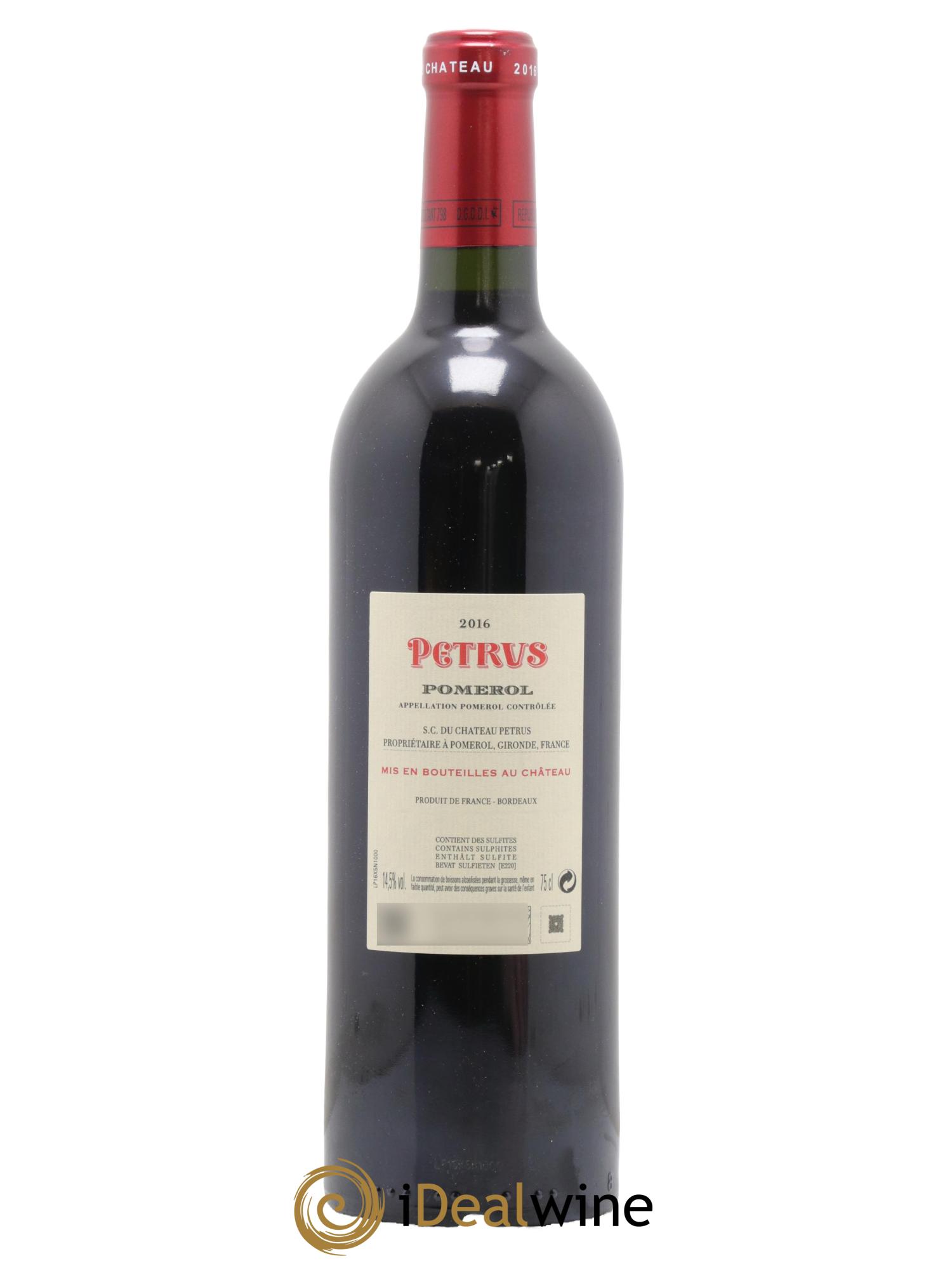 Petrus 2016 - Lot de 1 bouteille - 1