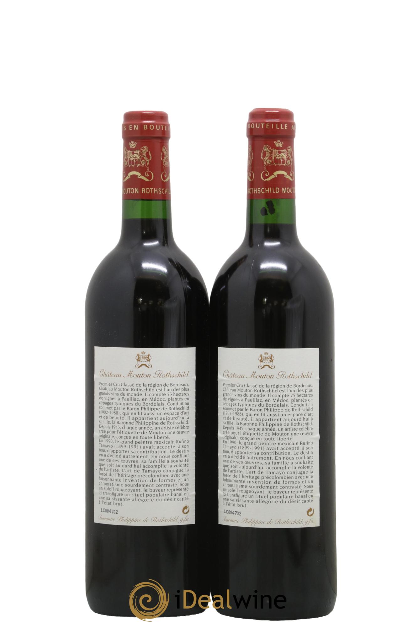 Château Mouton Rothschild 1er Grand Cru Classé 1998 - Posten von 2 Flaschen - 1