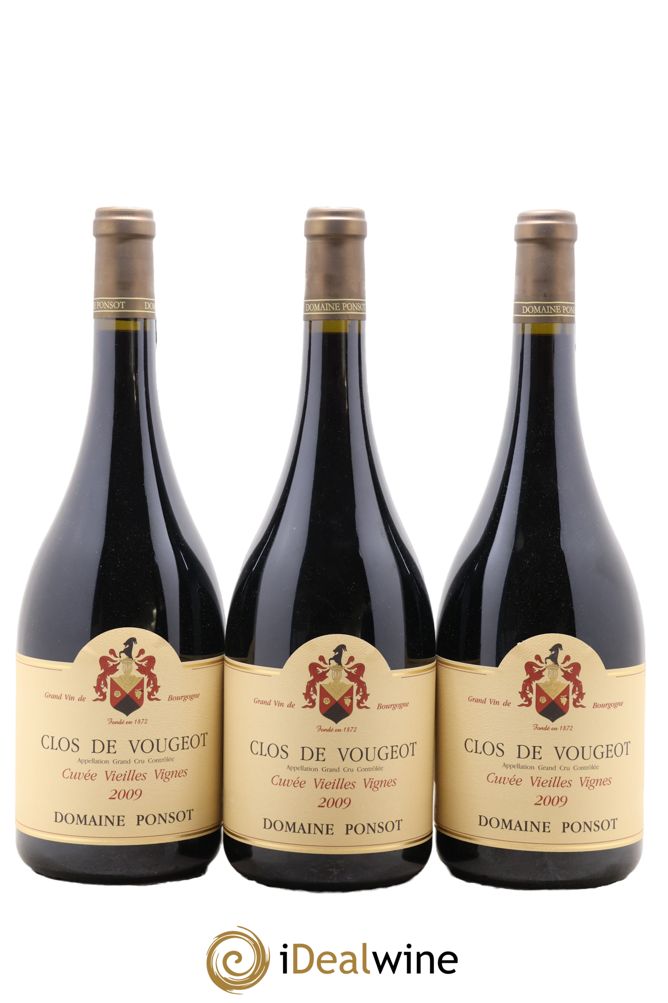 Clos de Vougeot Grand Cru Ponsot (Domaine) Cuvée Vieilles Vignes 2009 - Lot de 3 magnums - 0