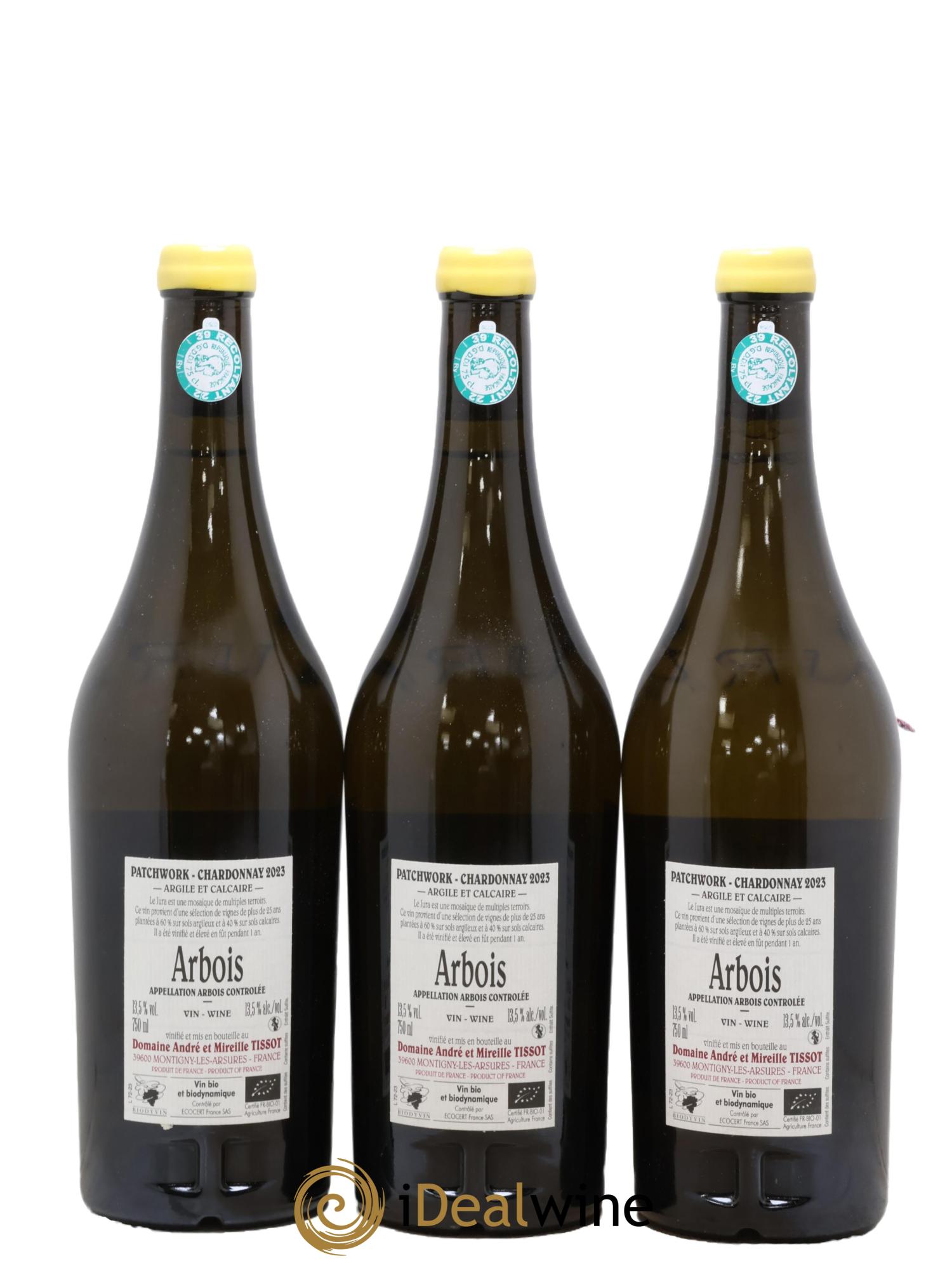 Arbois Patchwork Bénédicte et Stéphane Tissot 2023 - Lot de 3 bouteilles - 1