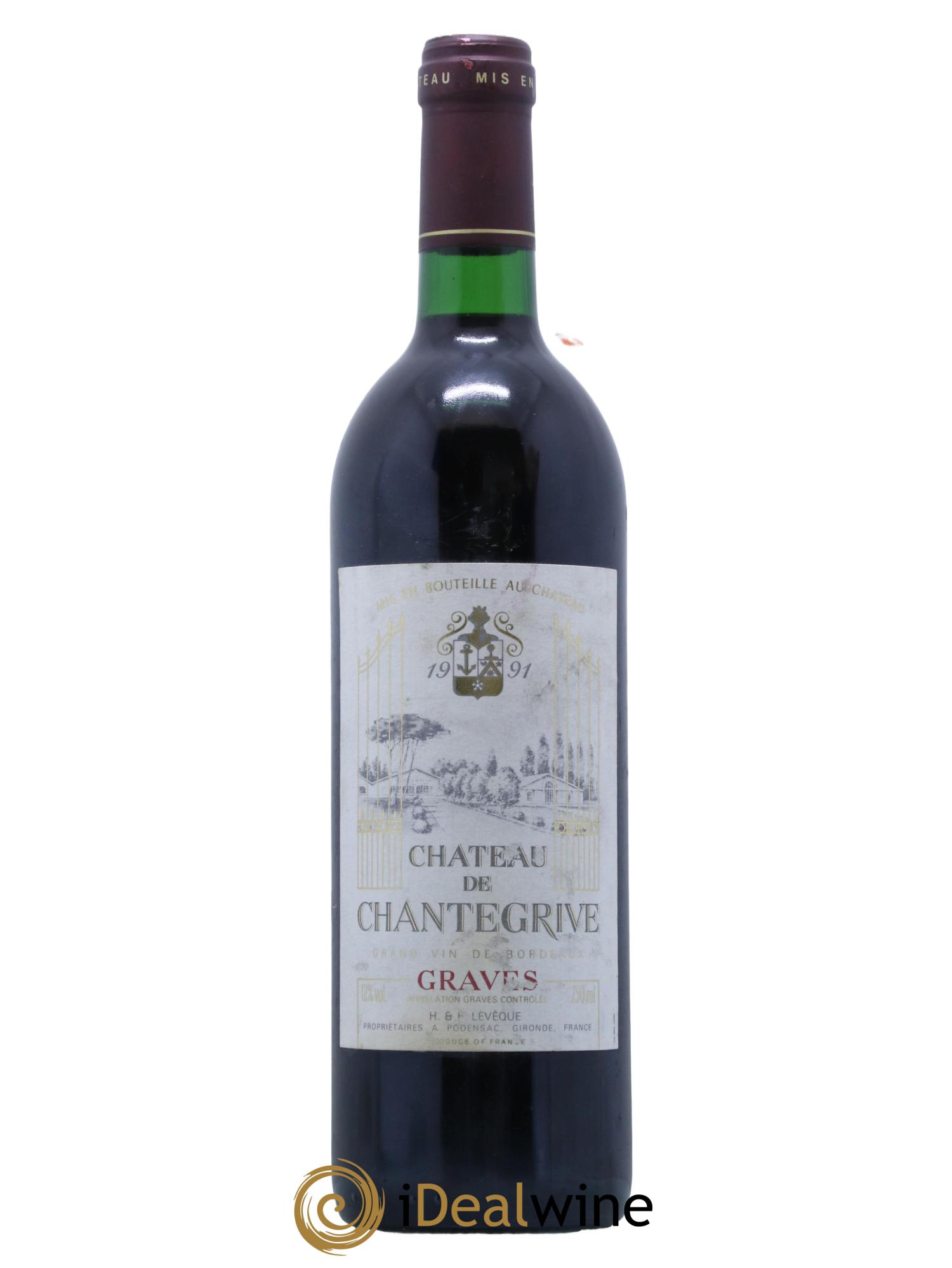 Château de Chantegrive 1991 - Lot de 1 bouteille - 0