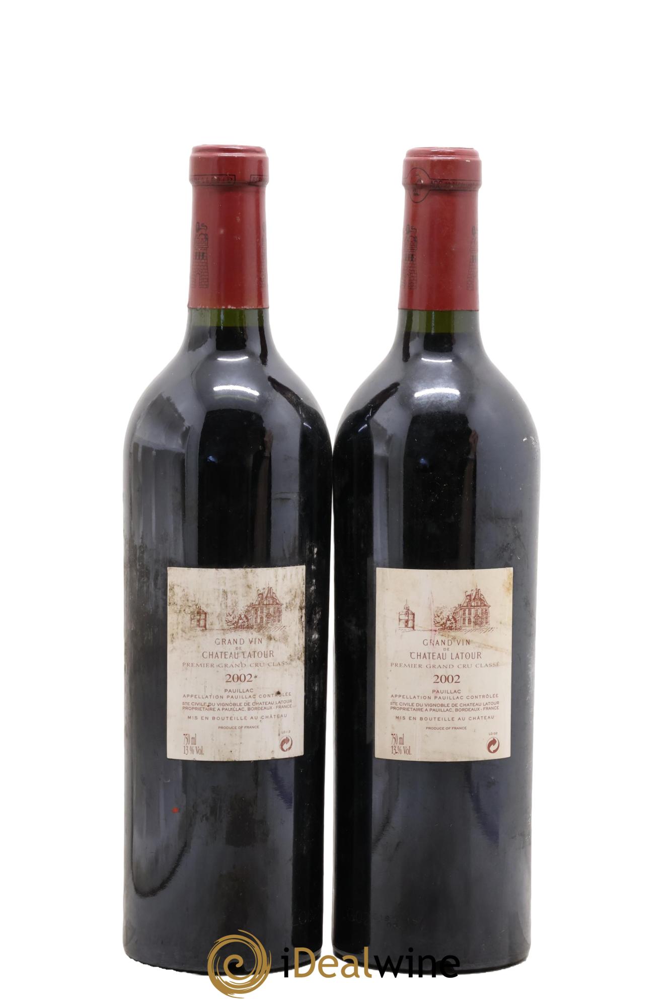 Château Latour 1er Grand Cru Classé 2002 - Lot of 2 bottles - 1