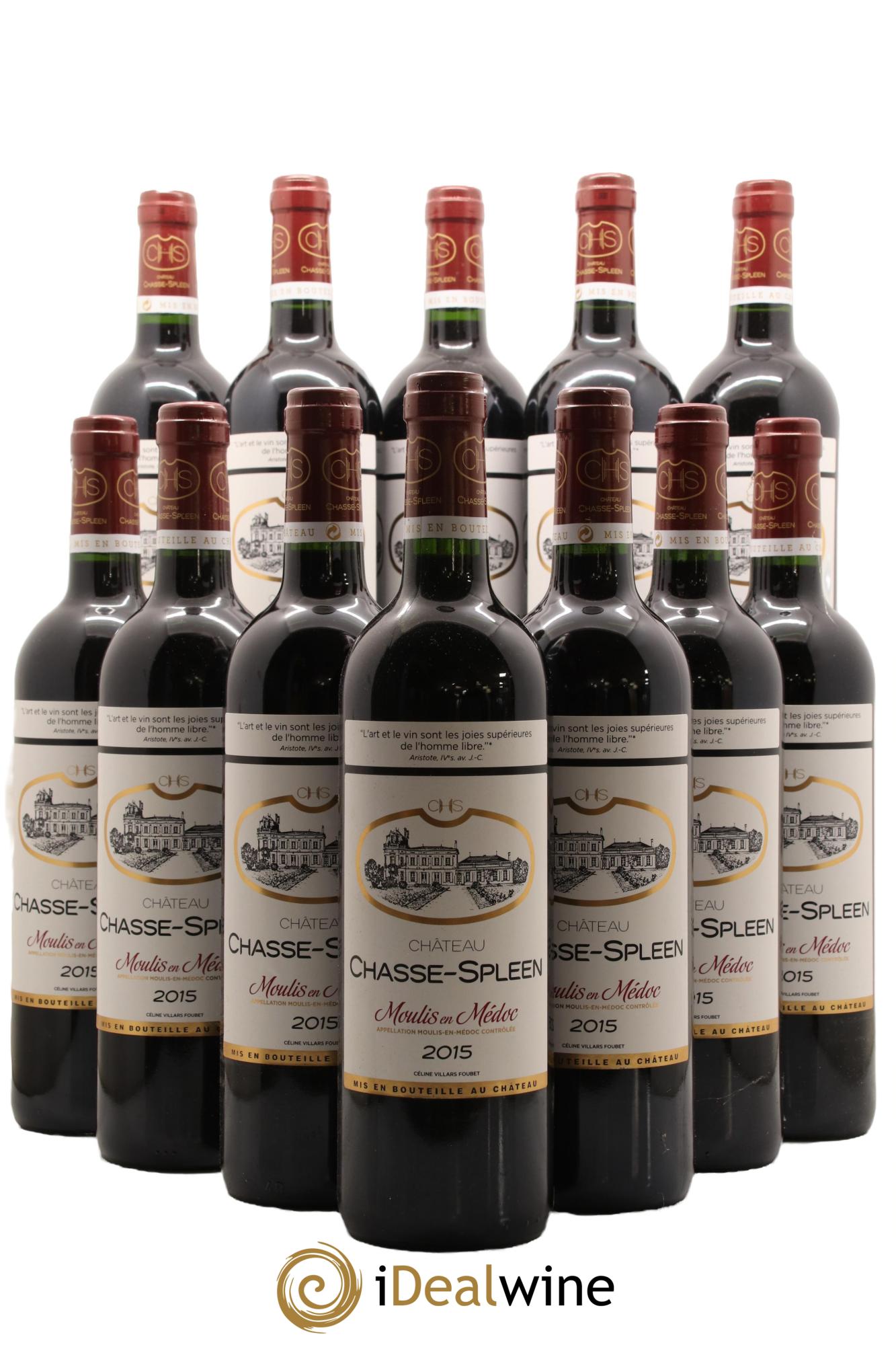 Château Chasse Spleen 2015 - Lot de 12 bouteilles - 0
