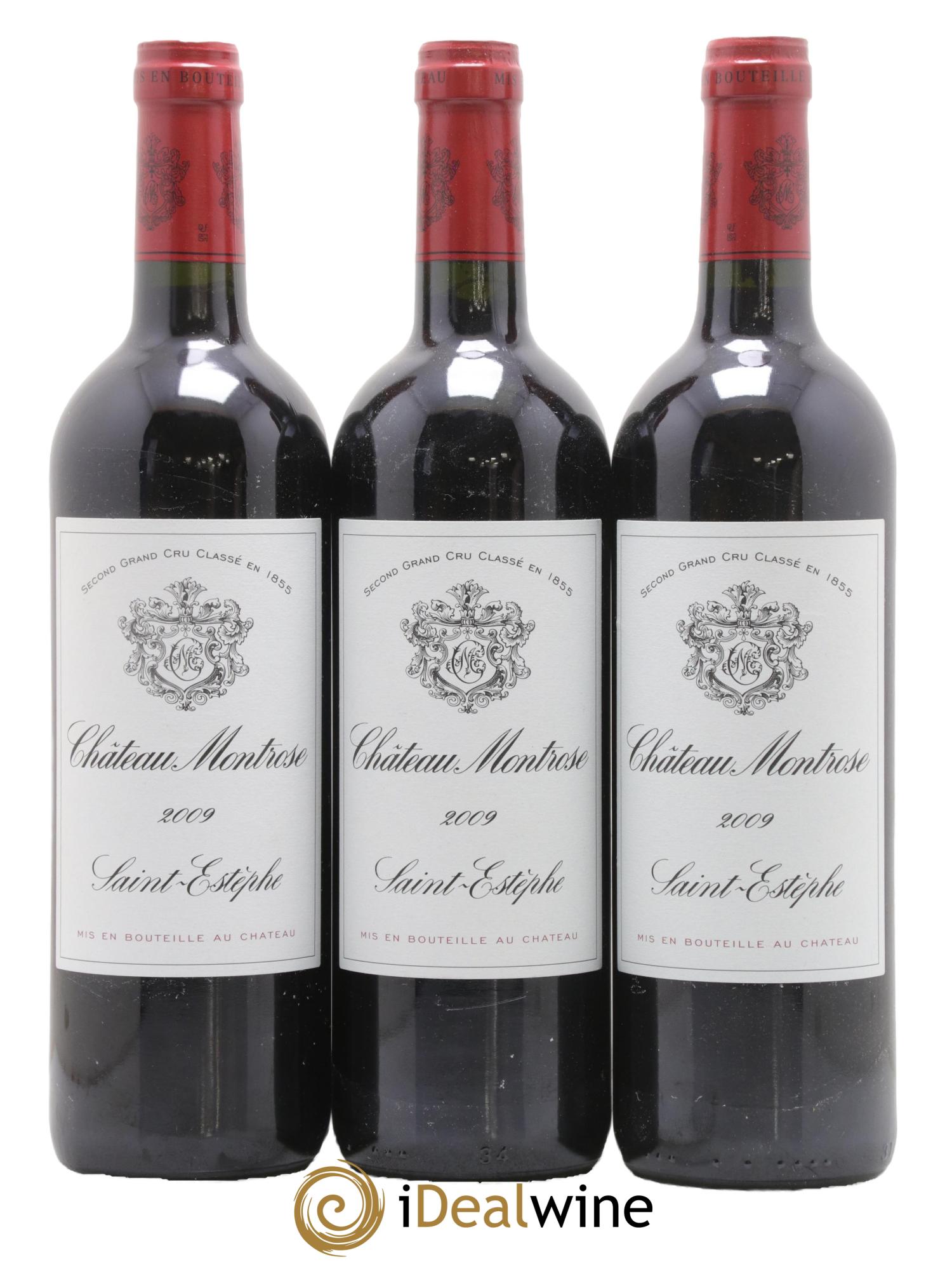 Château Montrose 2ème Grand Cru Classé 2009 - Lot de 3 bouteilles - 0