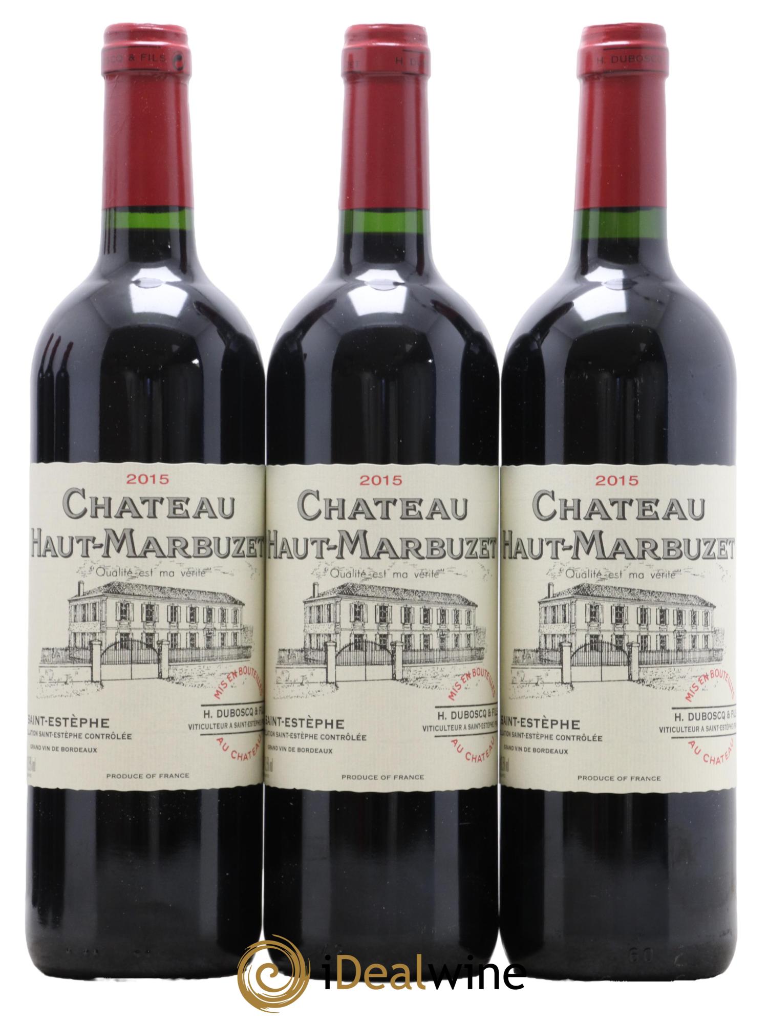 Château Haut Marbuzet 2015 - Lot de 6 bouteilles - 1