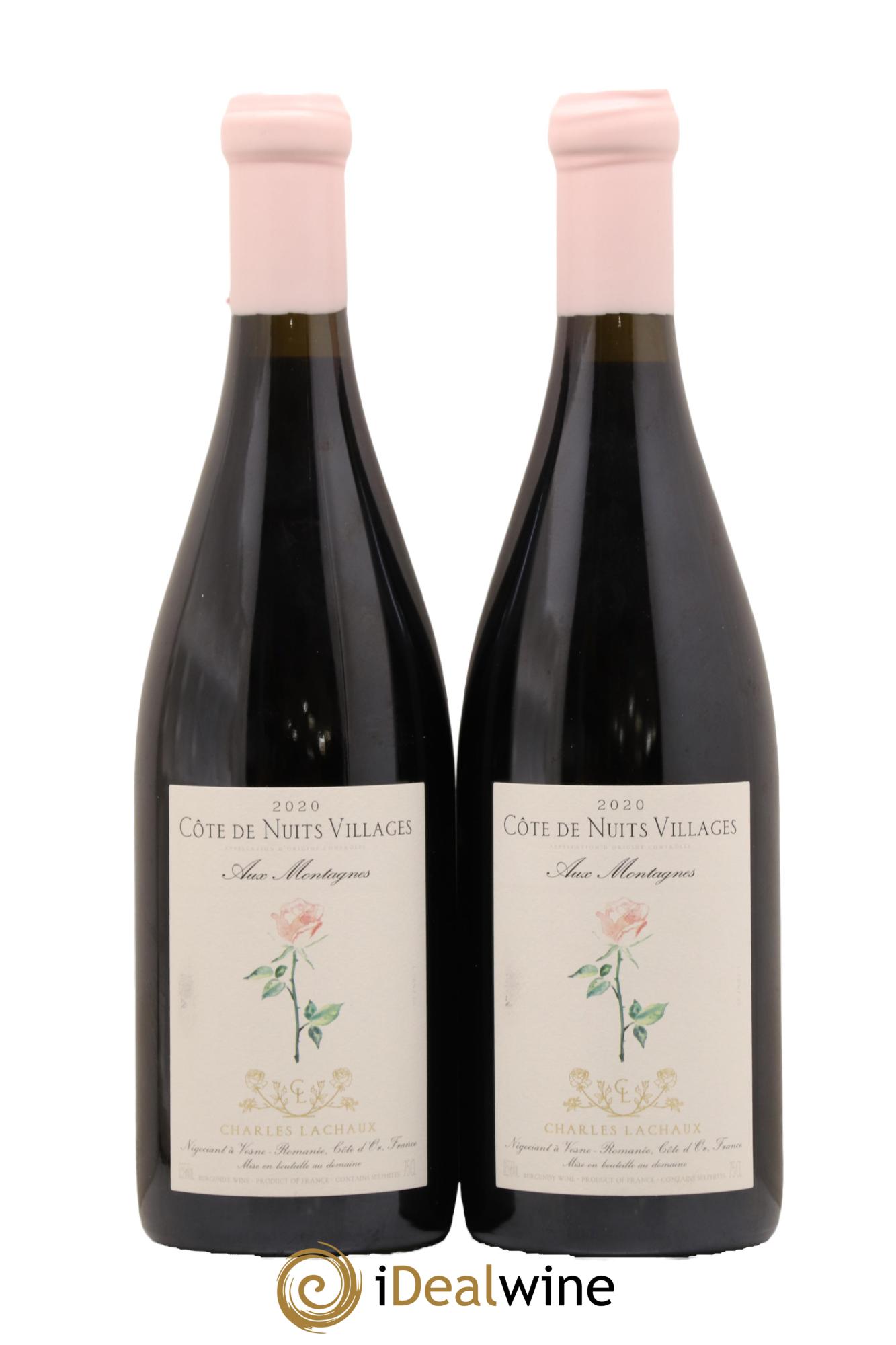 Côte de Nuits-Villages Aux Montagnes Charles Lachaux 2020 - Lot de 2 bouteilles - 0