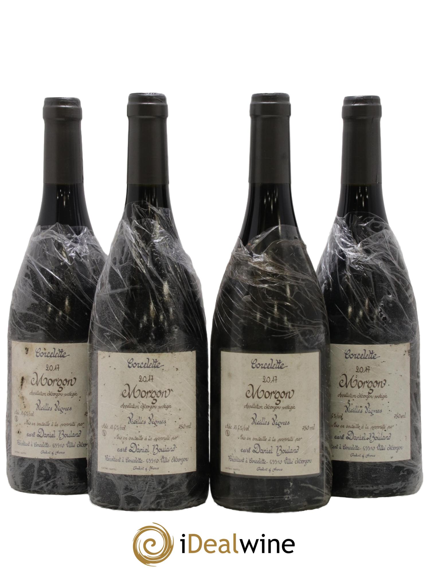 Morgon Corcelette Vieilles Vignes Daniel Bouland (Domaine) 2017 - Posten von 4 Flaschen - 0