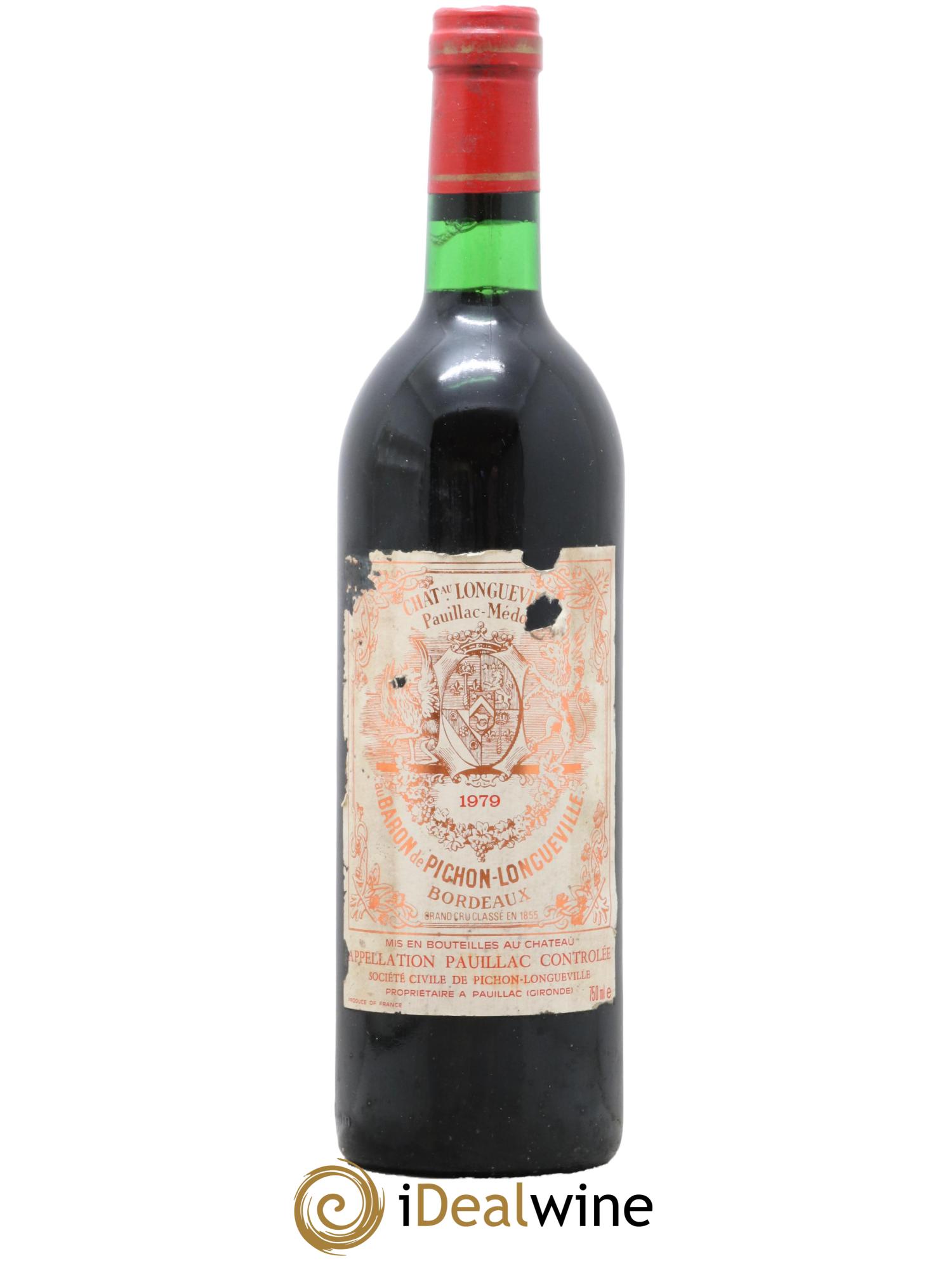 Pichon Longueville Baron 2ème Grand Cru Classé 1979 - Lot de 1 bouteille - 0